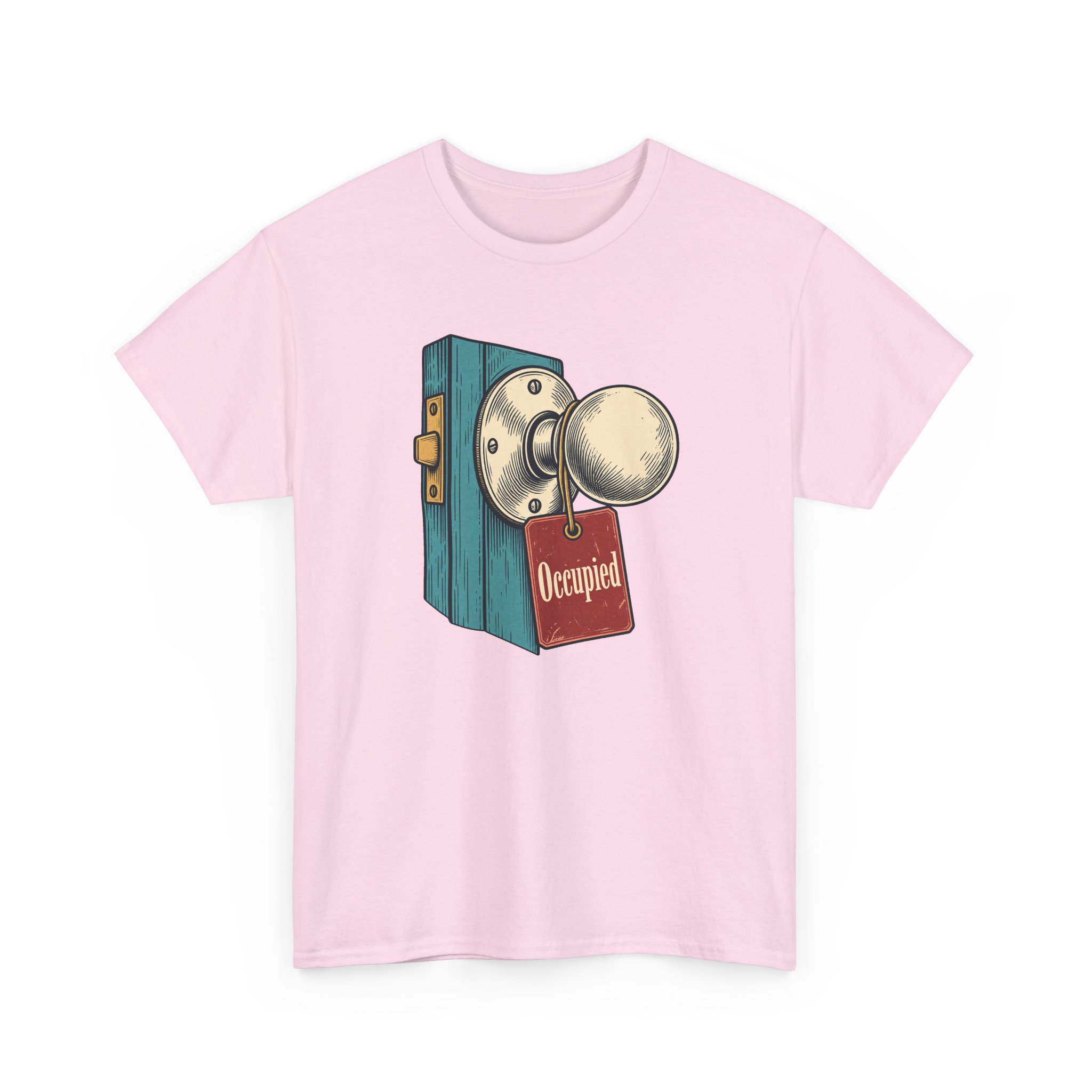 Occupied Door T-Shirt — White - Image 2