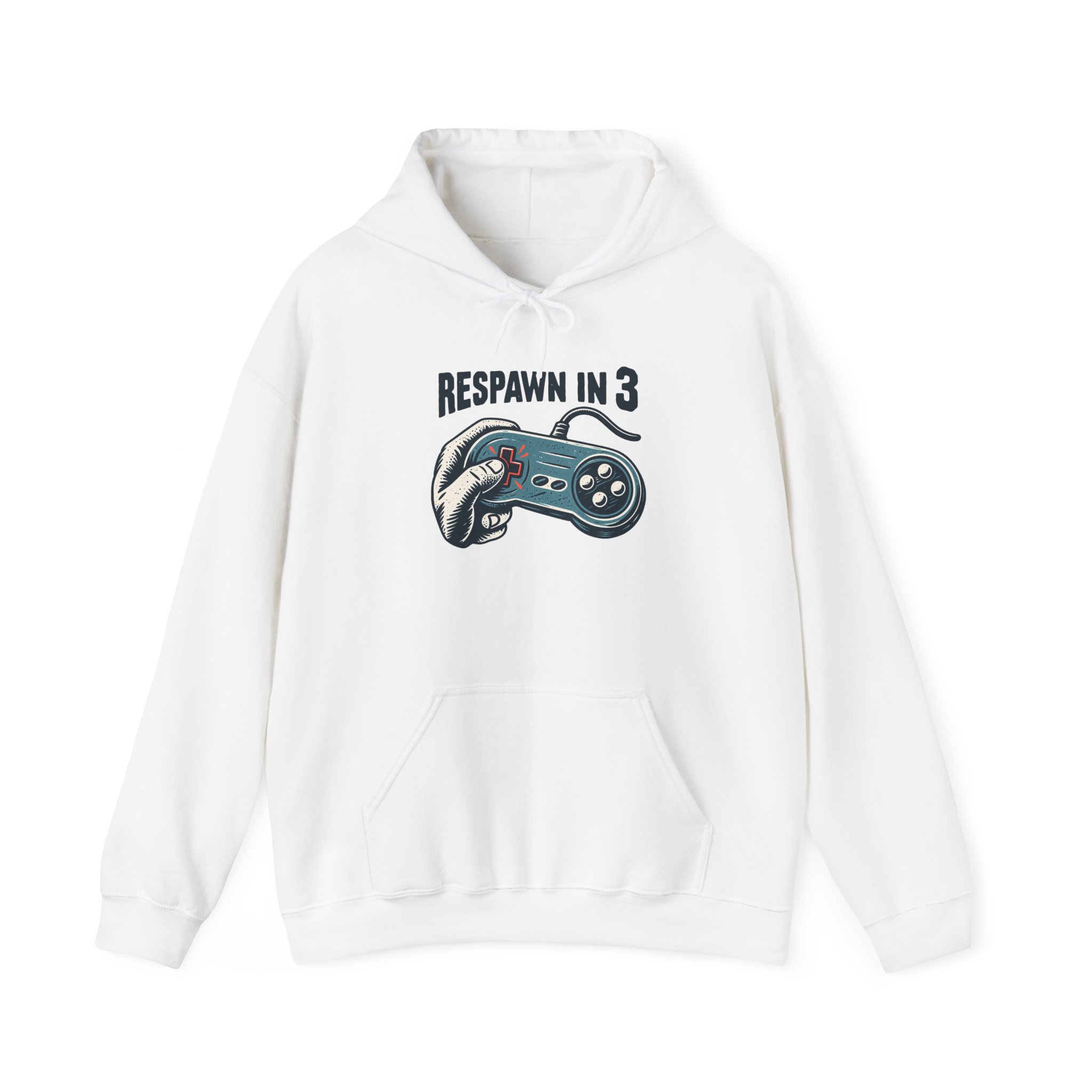 Sweat à capuche Respawn in 3 — Blanc