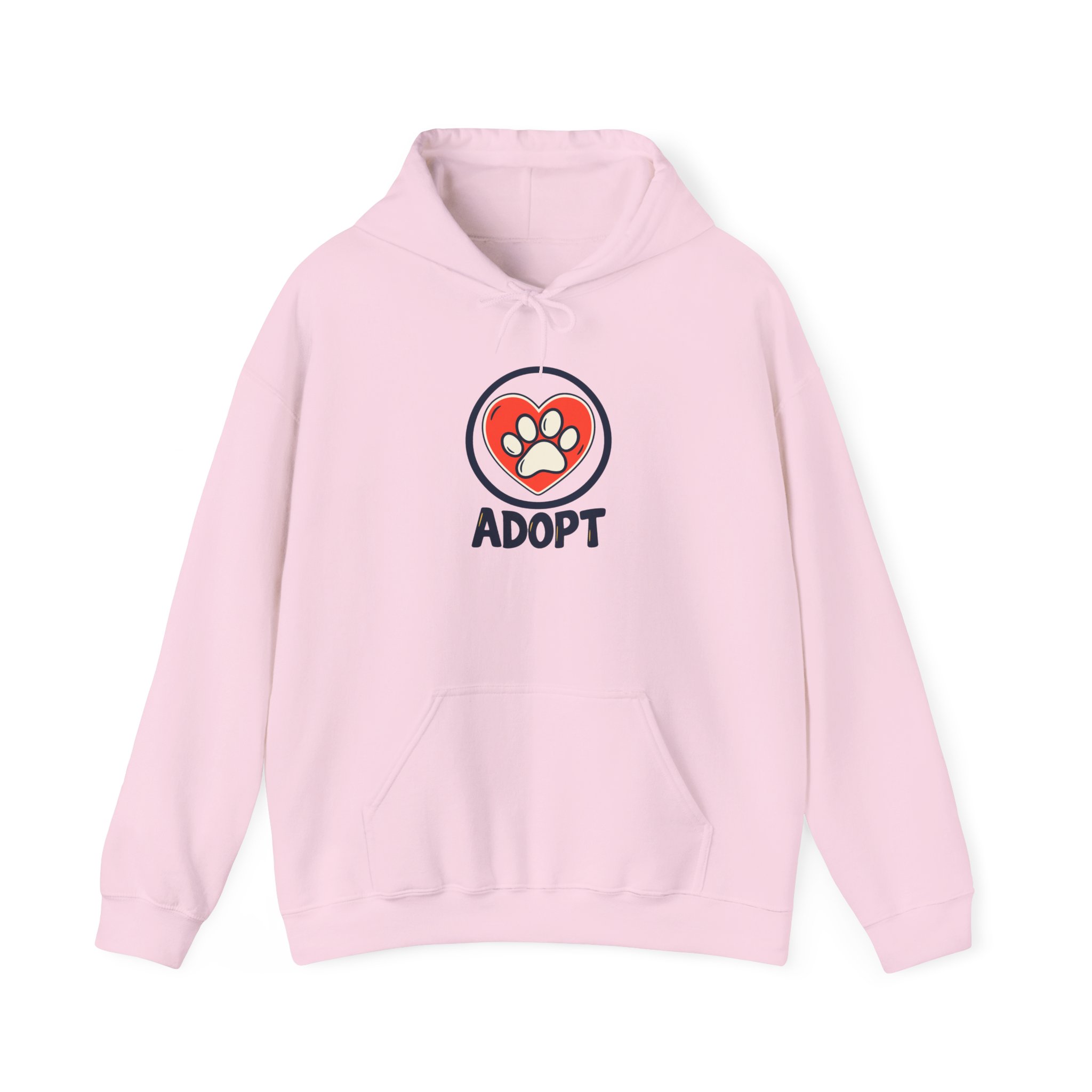Shelter Heart Badge Hoodie — White - Image 3