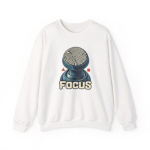 Analog Thumbprint Sweatshirt — White