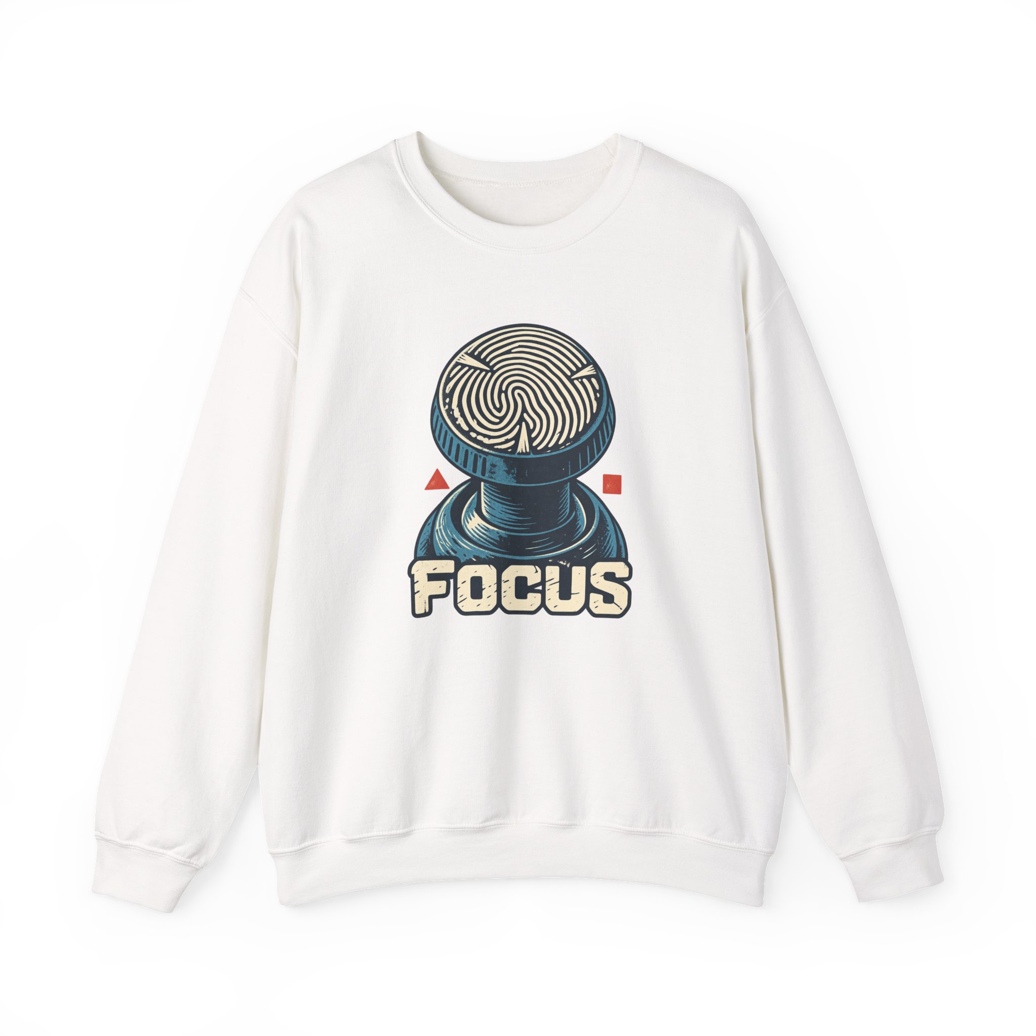 Analog Thumbprint Sweatshirt — White