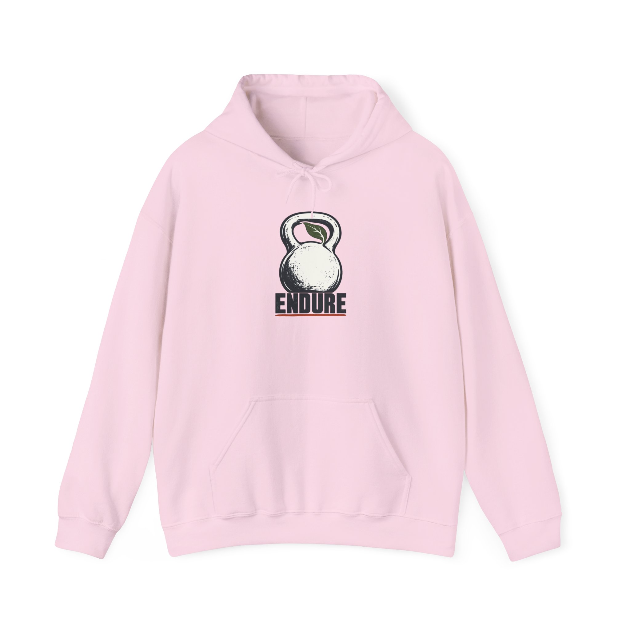 Endure Kettlebell Emblem Hoodie — White – Bild 3