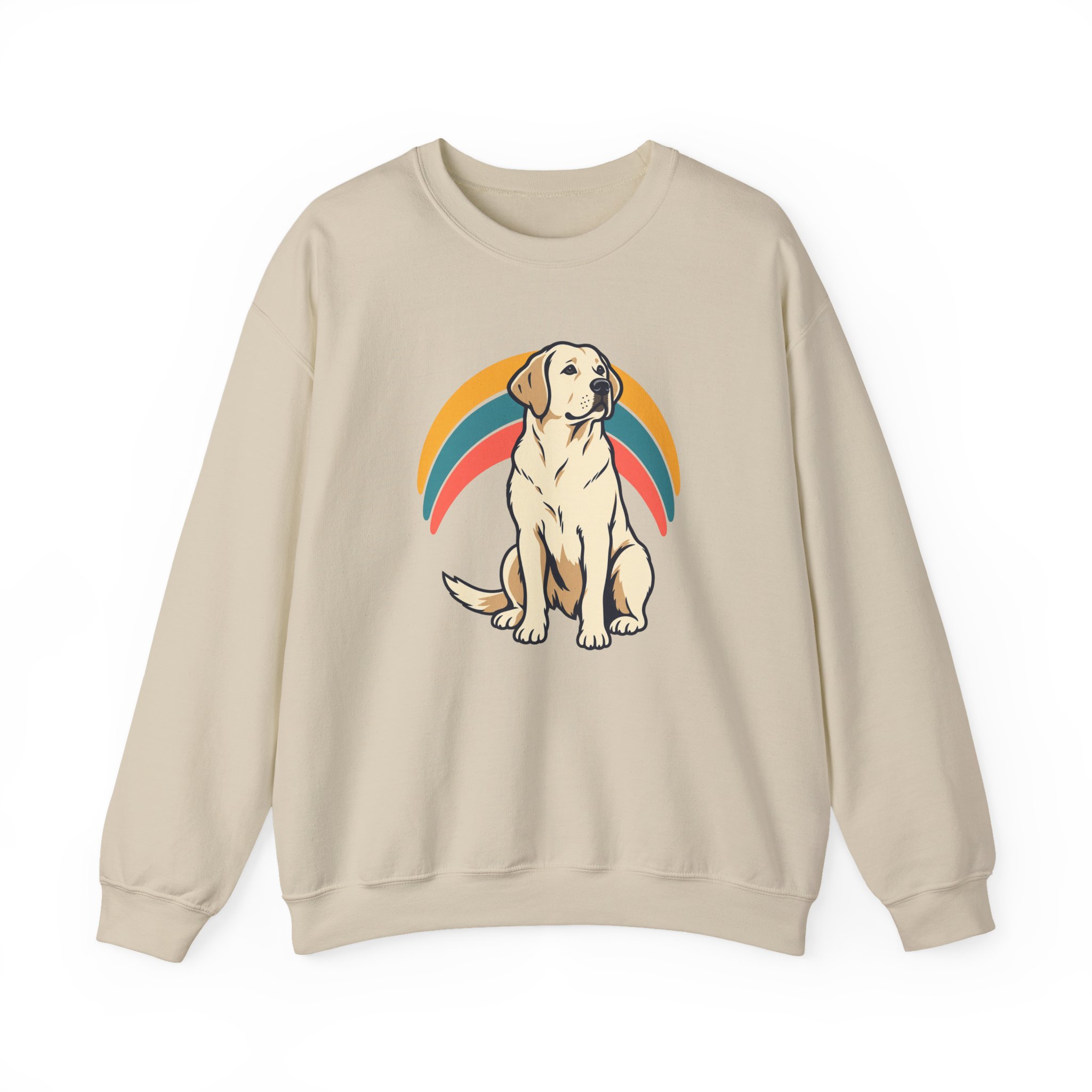 Retro Pup Halo Sweatshirt — White – Bild 4