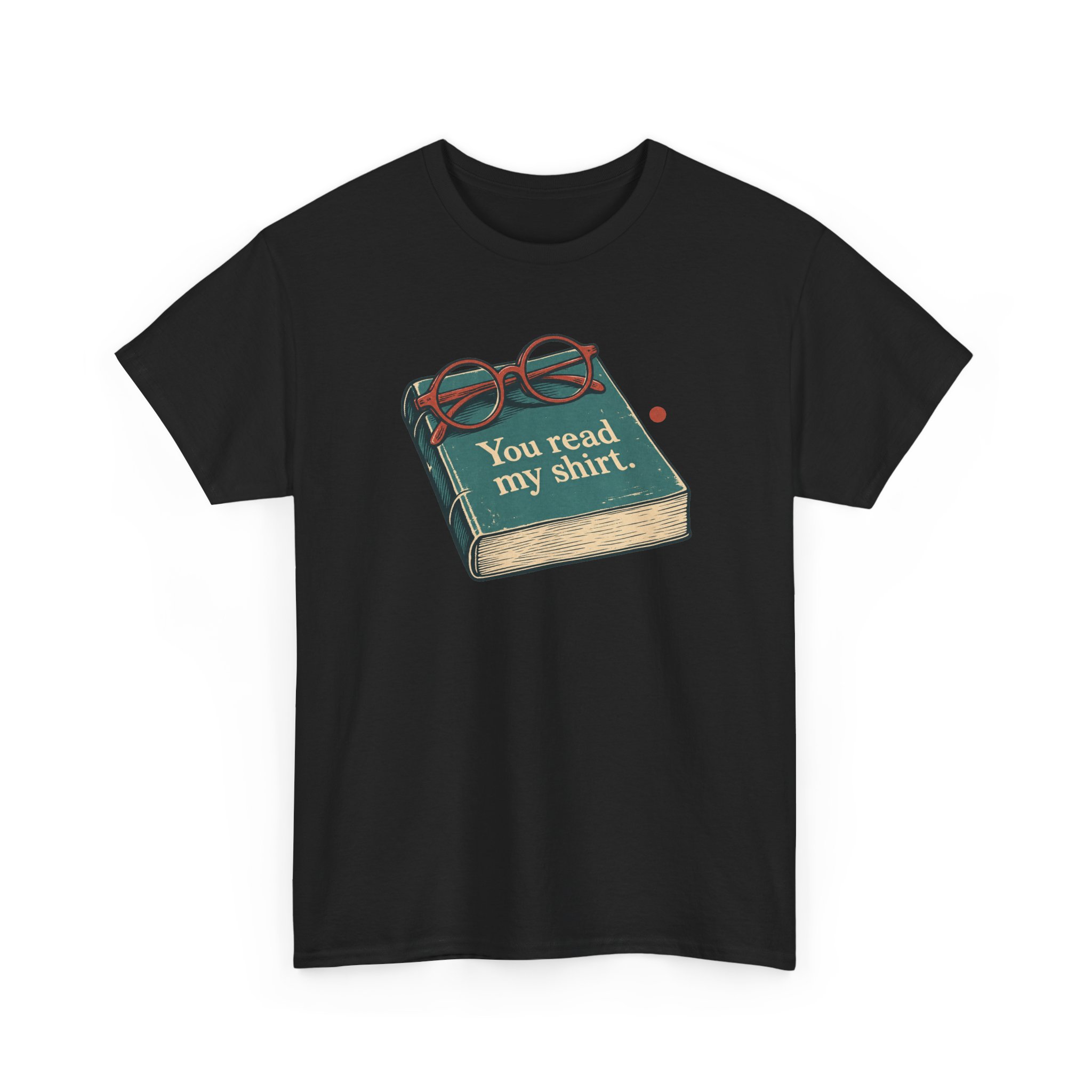 Quiet Read T-Shirt — Schwarz
