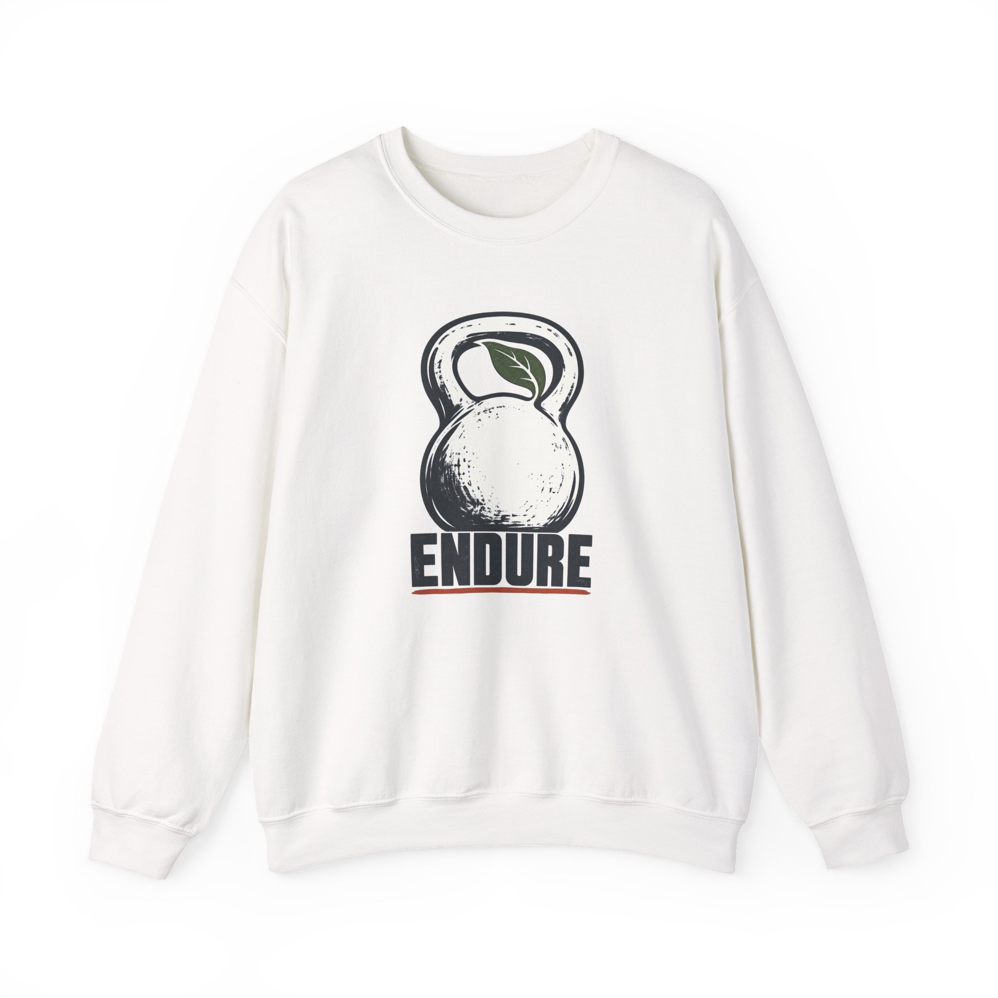 Sweat-shirt Endure Kettlebell Emblem — Blanc