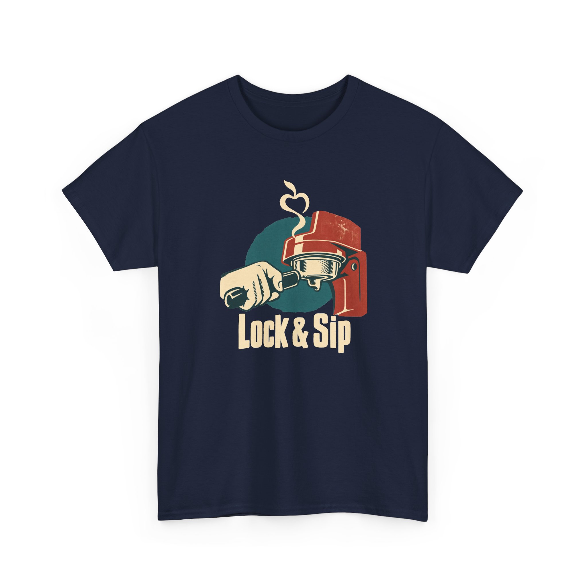 Lock & Sip T-Shirt — Black – Bild 3