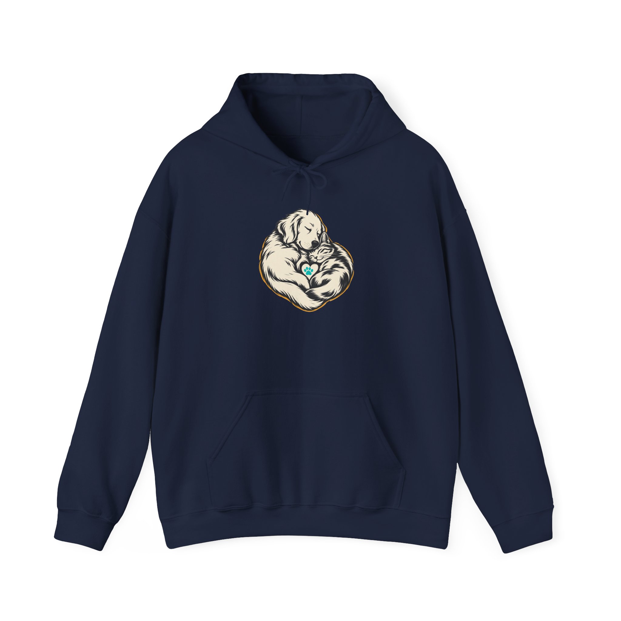 Heartful Pair Hoodie — Black – Bild 3