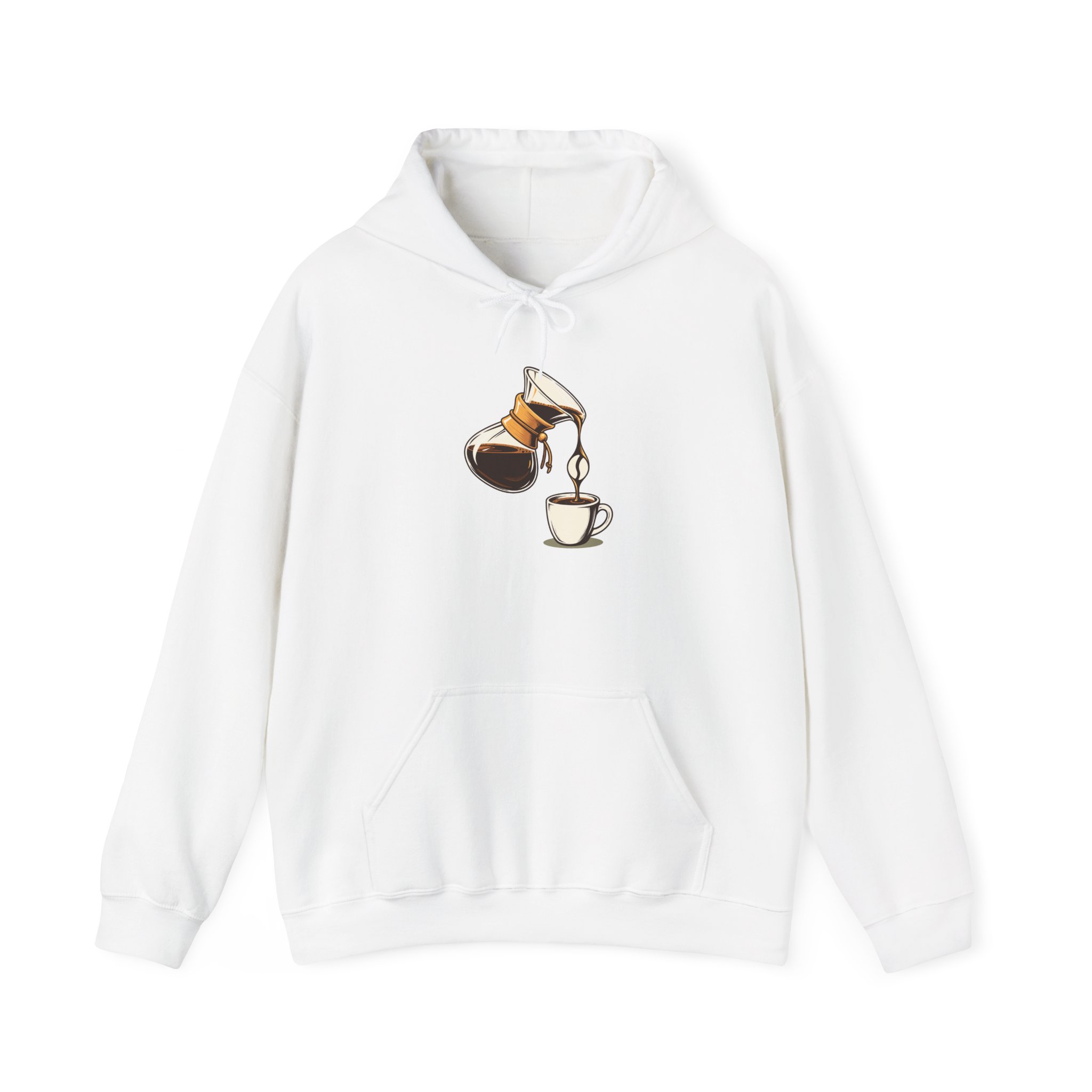 Sweat à capuche Pour-Over Negative — Blanc