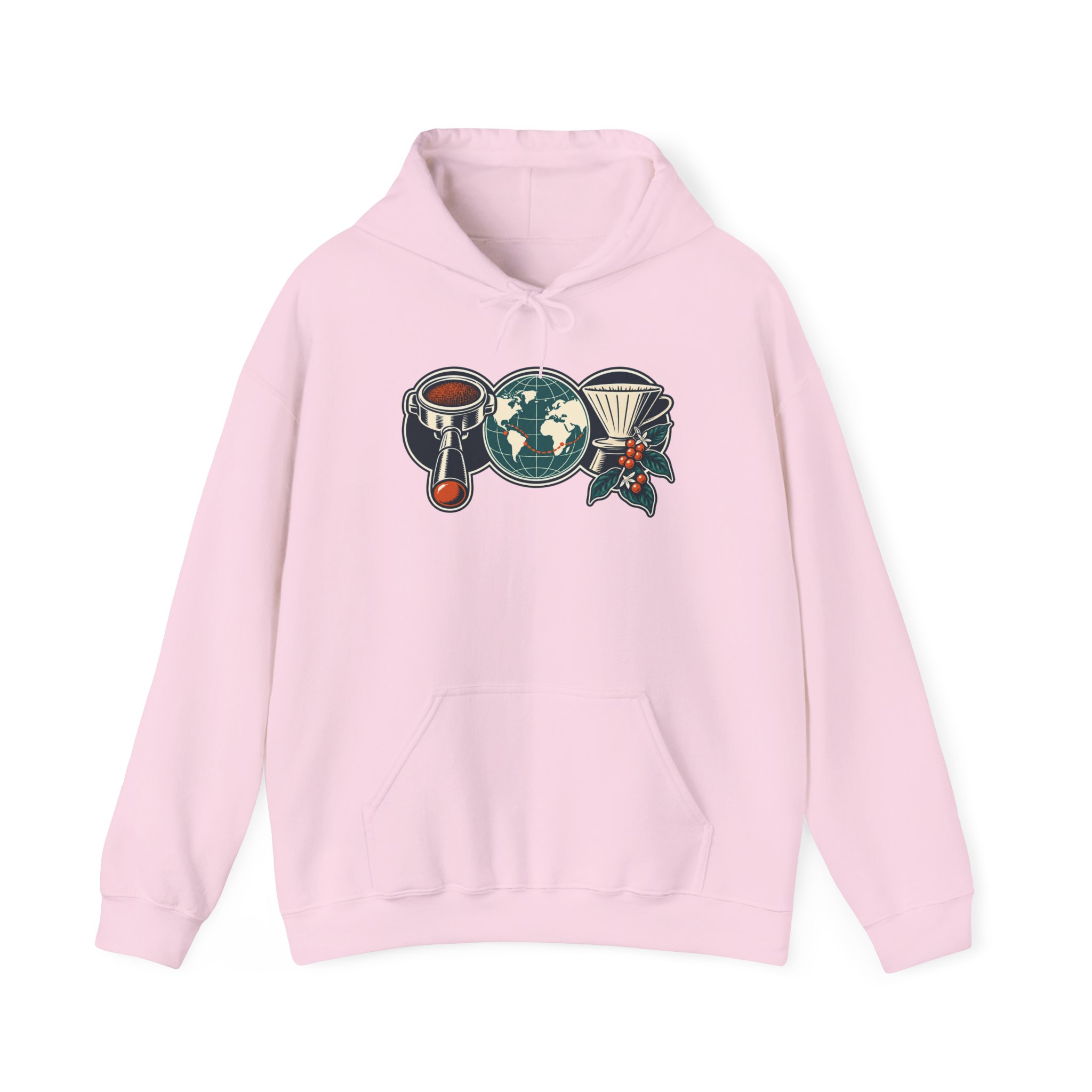 Coffee Codex Trio Hoodie — White – Bild 3
