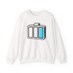 Half‑Charged Sweatshirt — Weiß