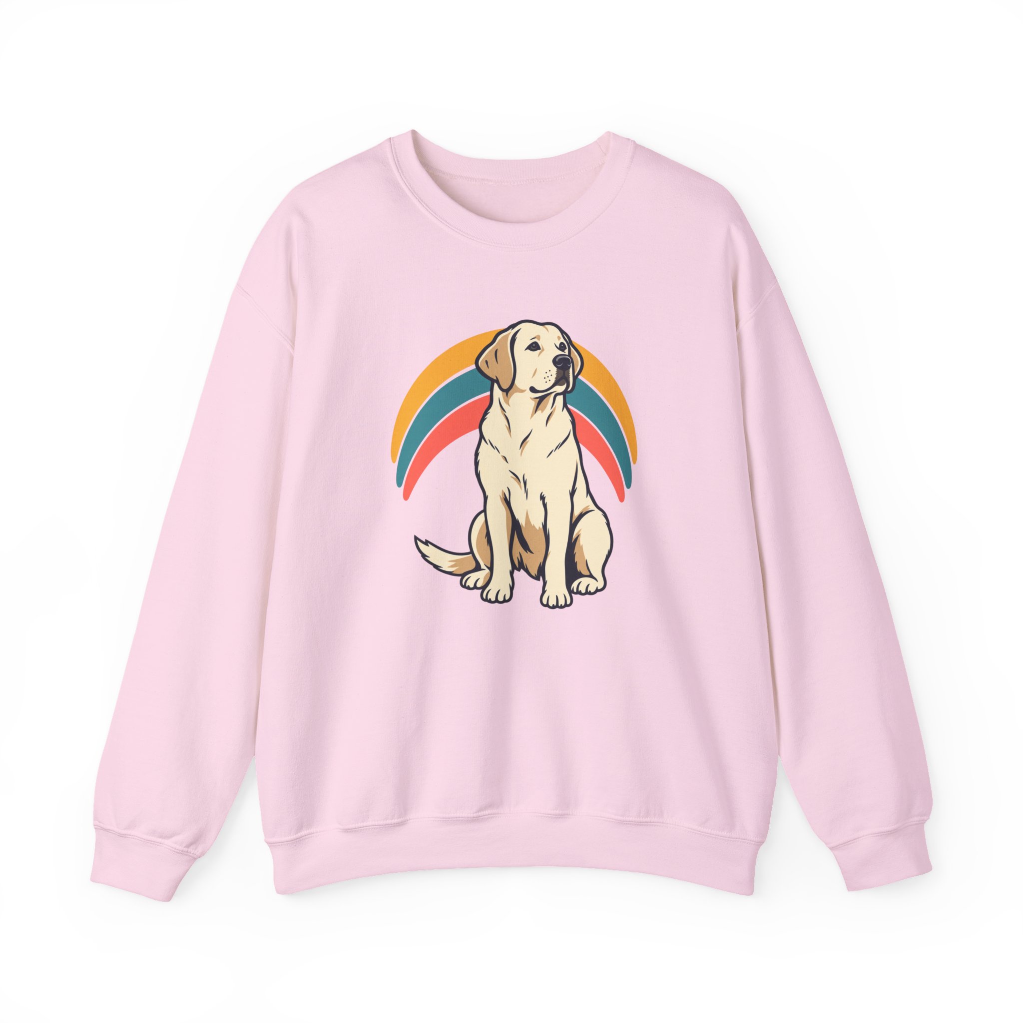 Retro Pup Halo Sweatshirt — White – Bild 3