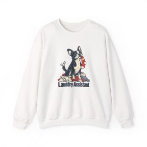 Sweat-shirt Laundry Assistant — Blanc