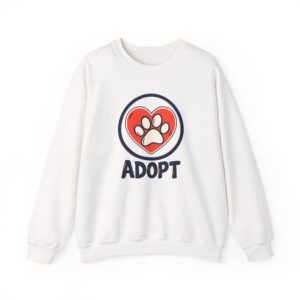Shelter Heart Badge Sweatshirt — Weiß