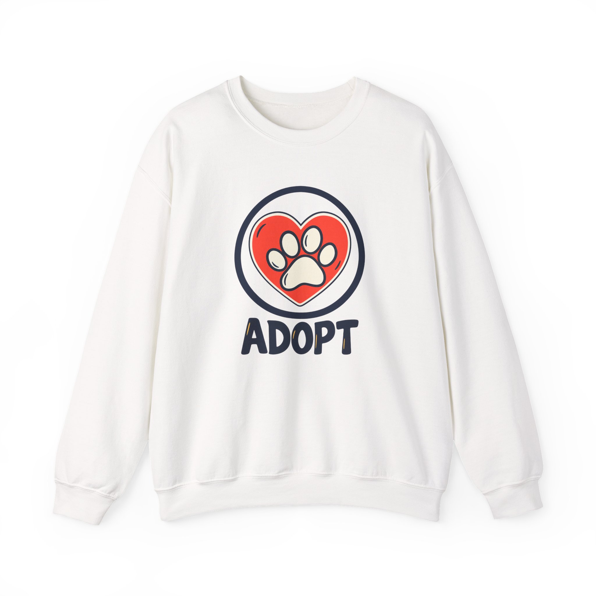 Sweat-shirt Shelter Heart Badge — Blanc