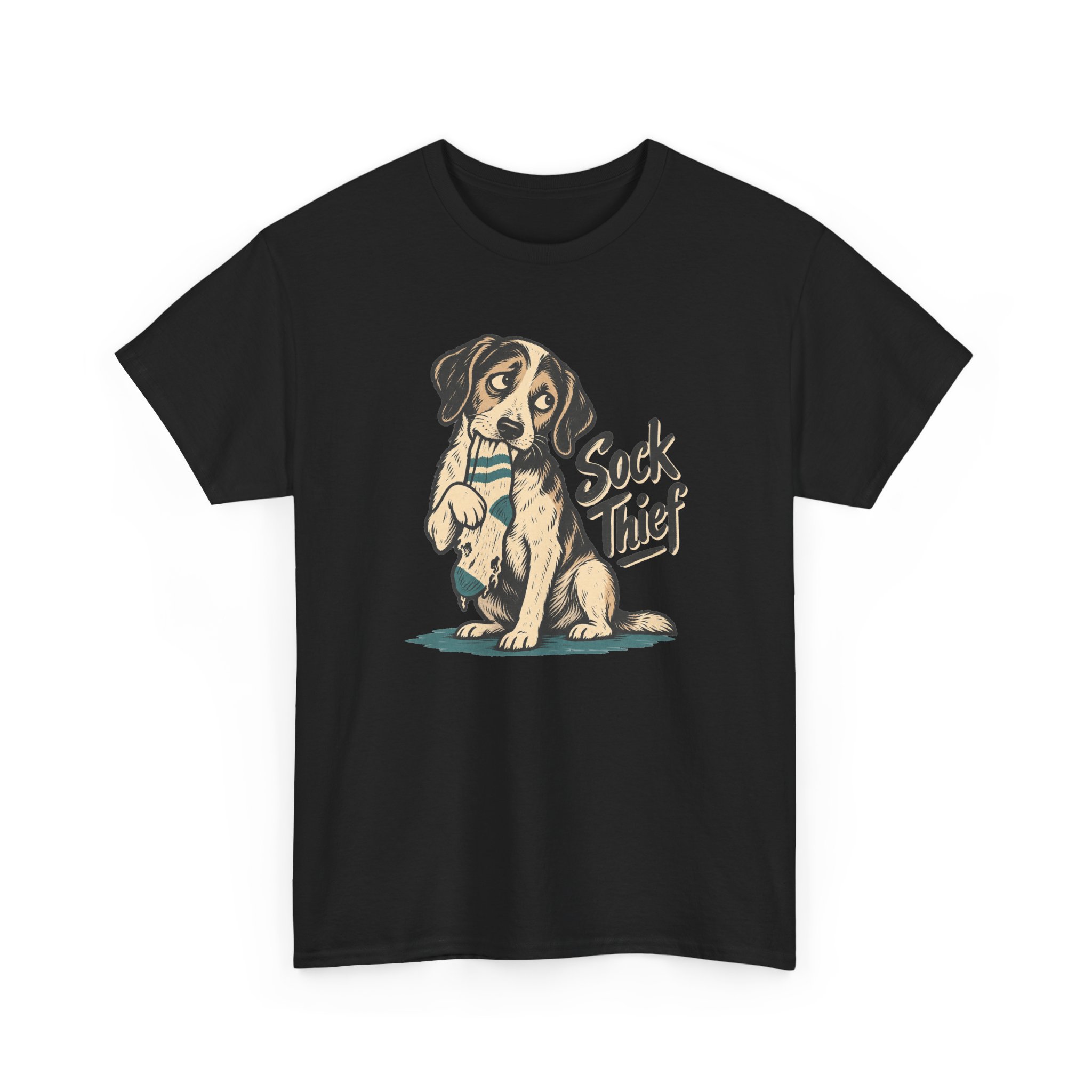 Sock Thief T-Shirt — Black