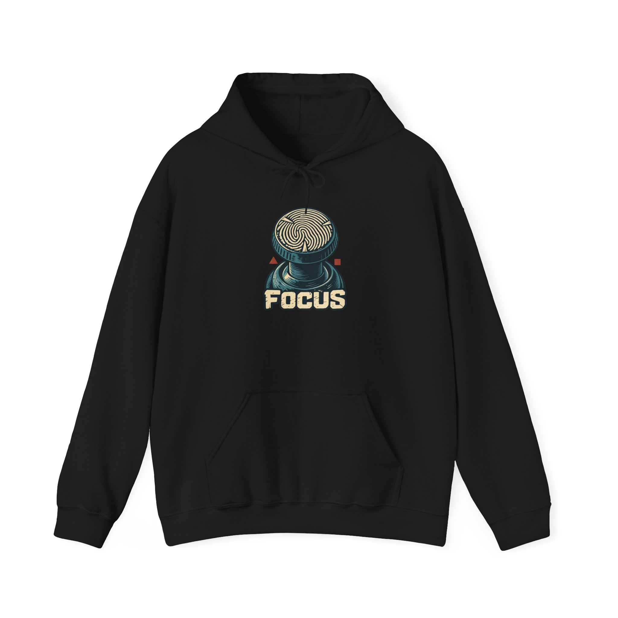 Analog Thumbprint Hoodie — Black
