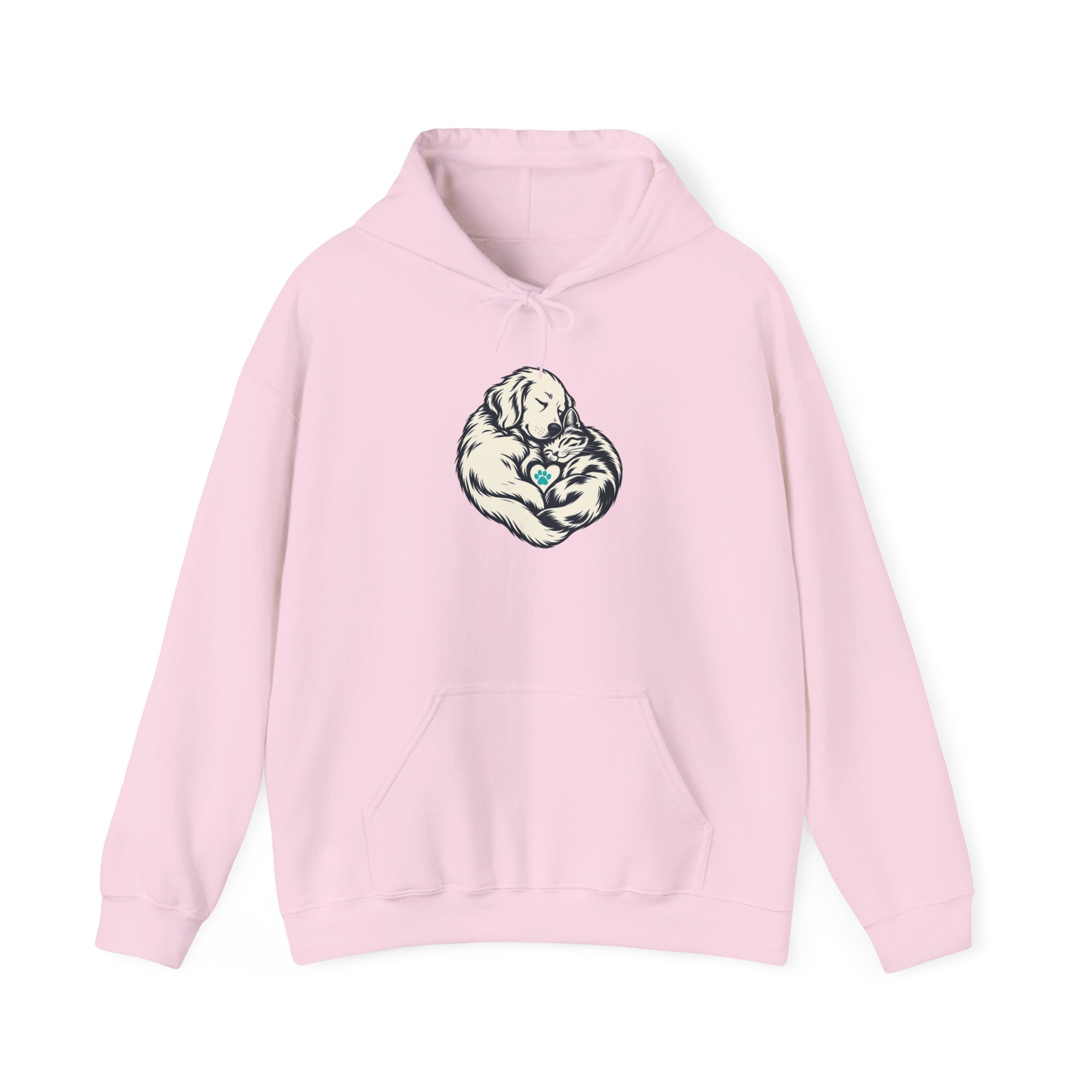 Heartful Pair Hoodie — White – Image 3