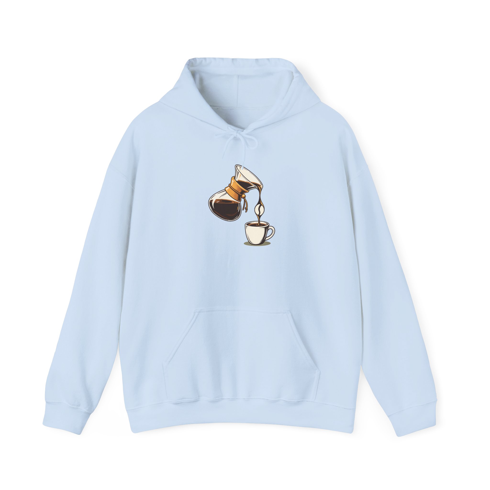 Pour-Over Negative Hoodie — White – Image 2