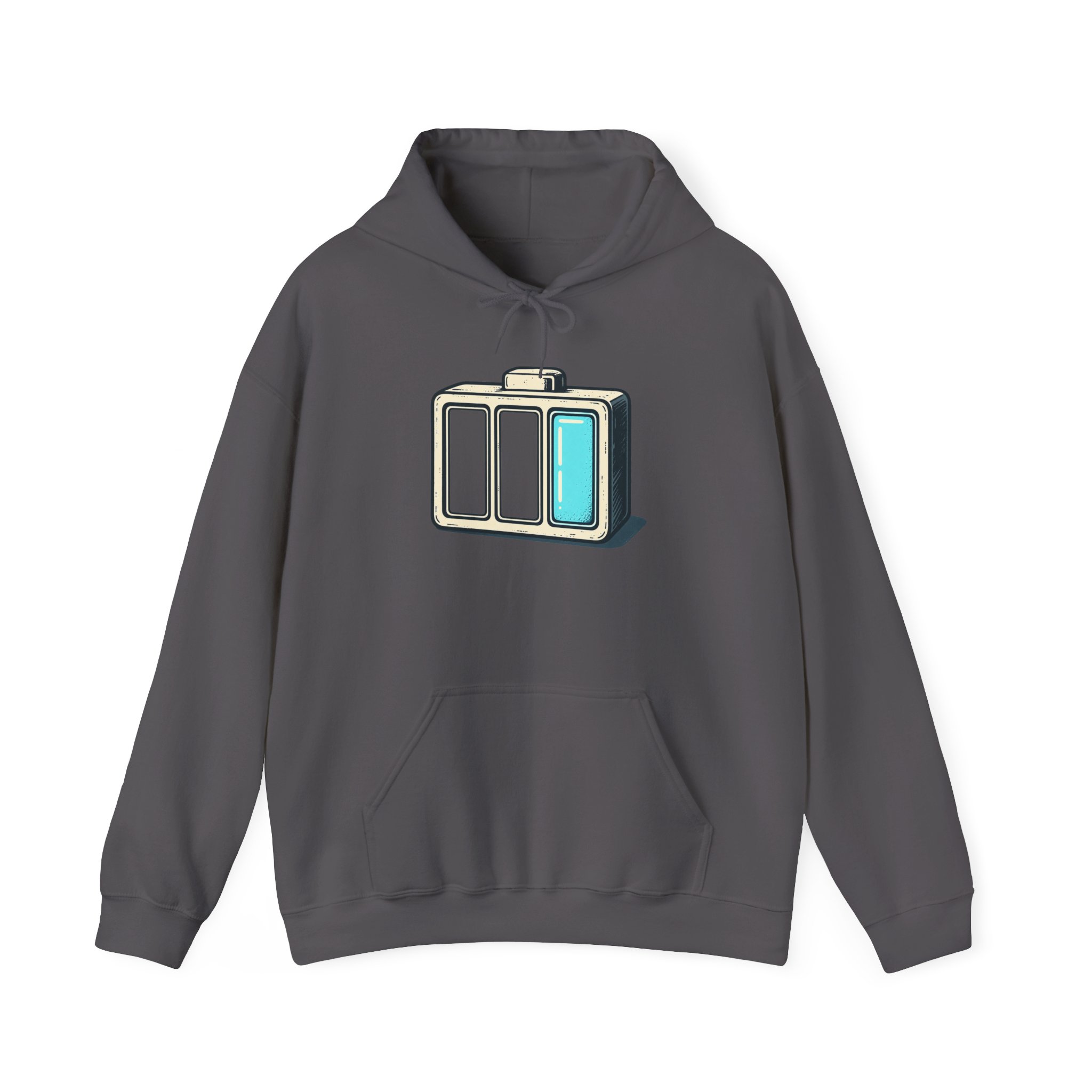 Half‑Charged Hoodie — Black – Bild 2