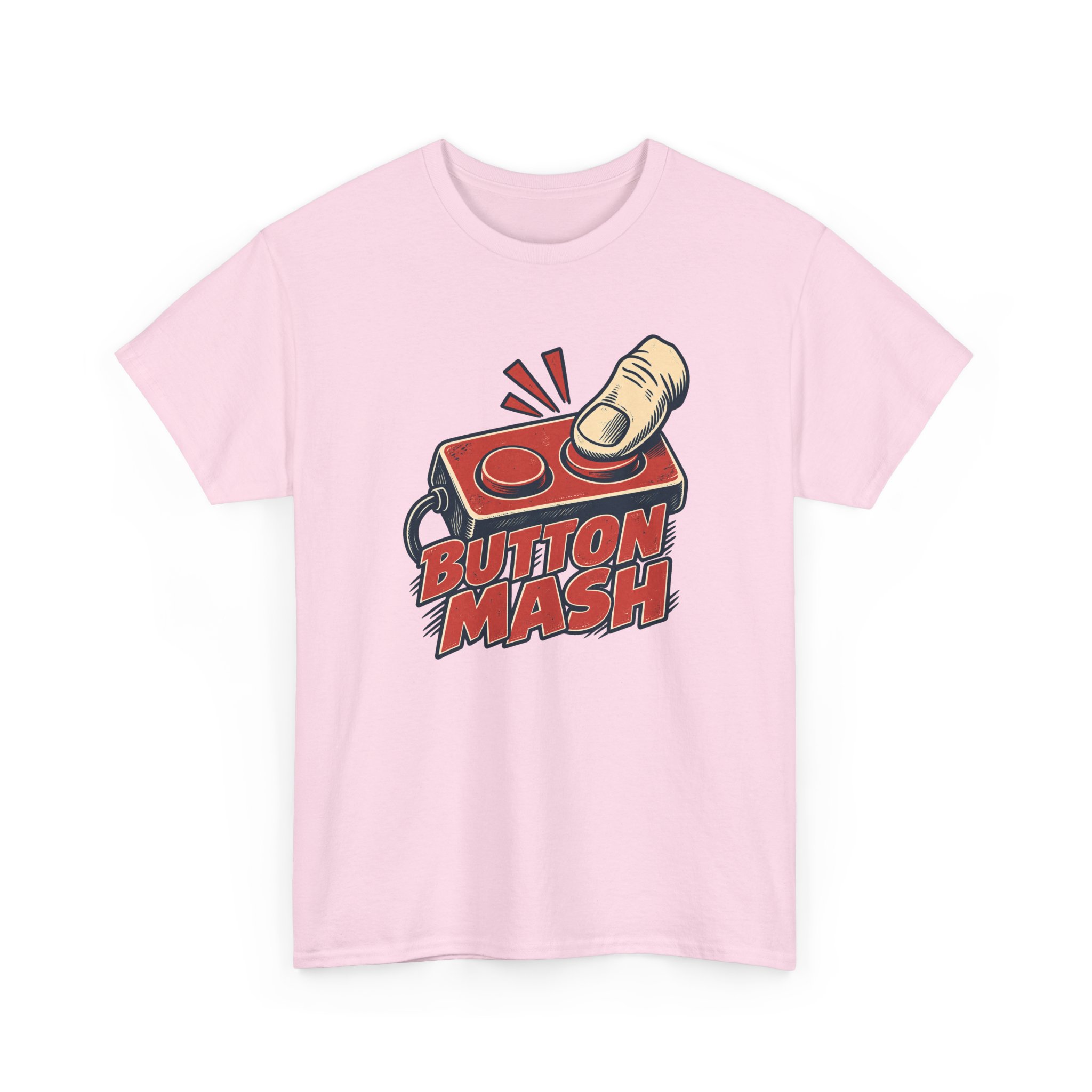 Button Mash Relief T-Shirt — White - Image 2