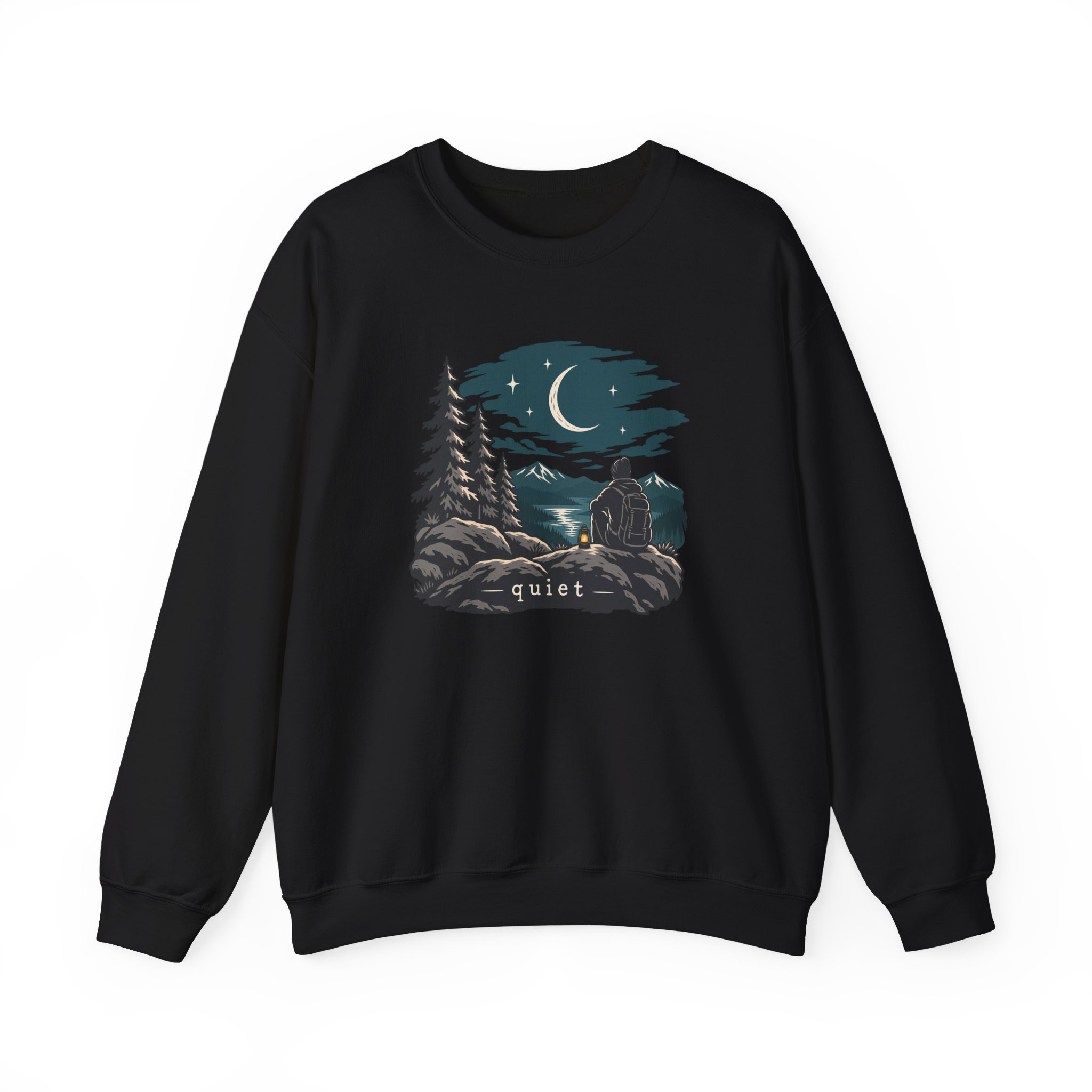 Sweat-shirt Ridge & Moon — Noir