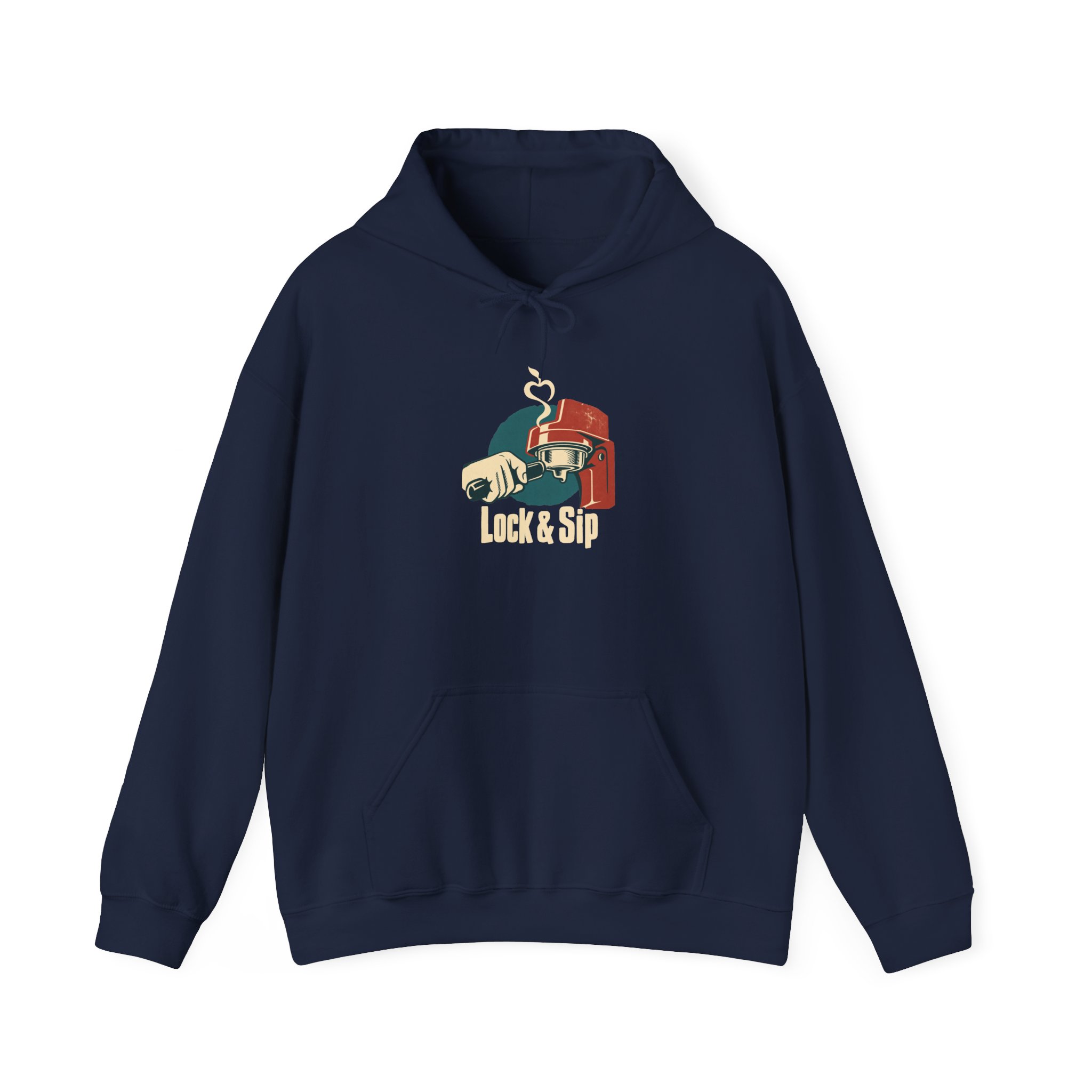 Lock & Sip Hoodie — Black - Image 3