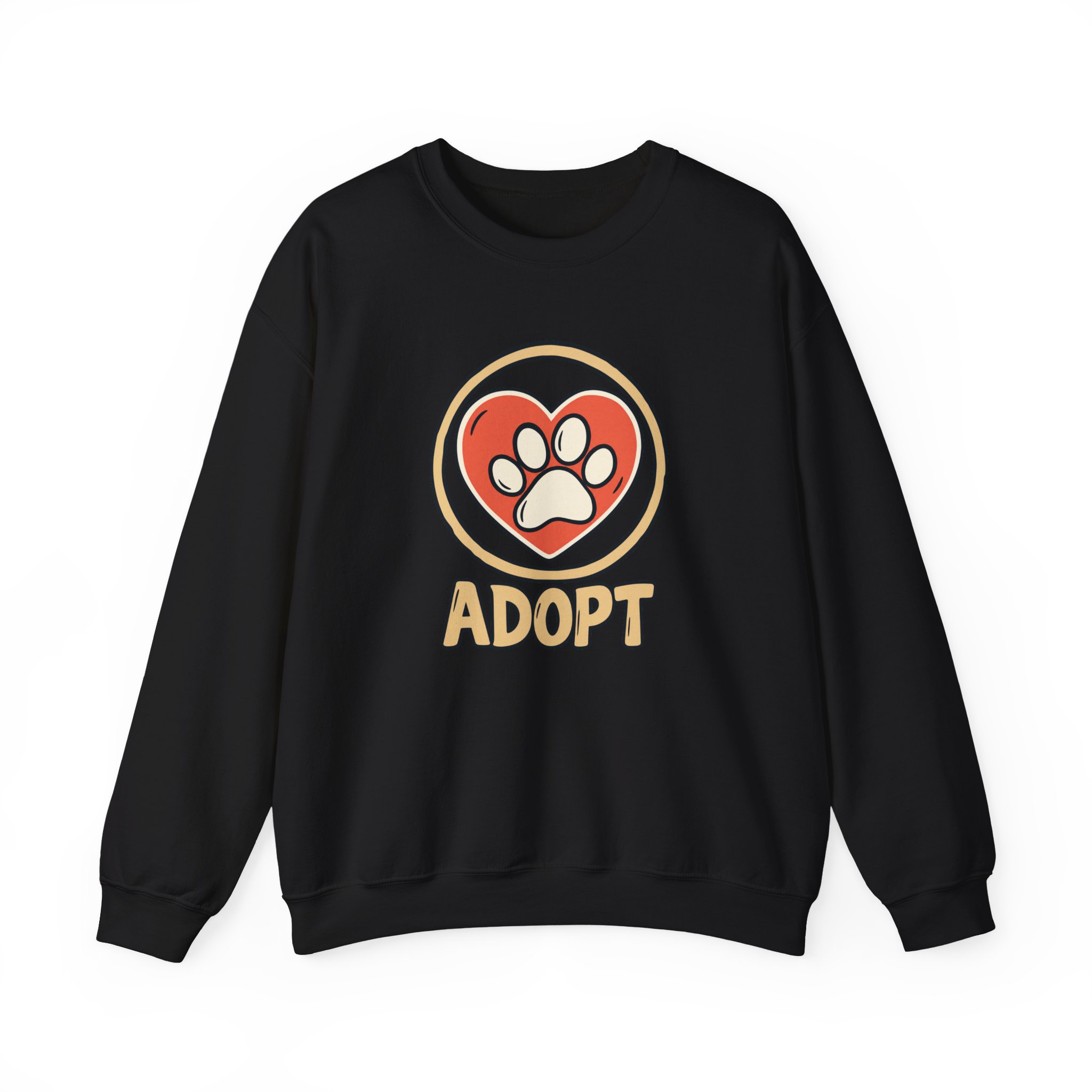 Shelter Heart Badge Sweatshirt — Schwarz