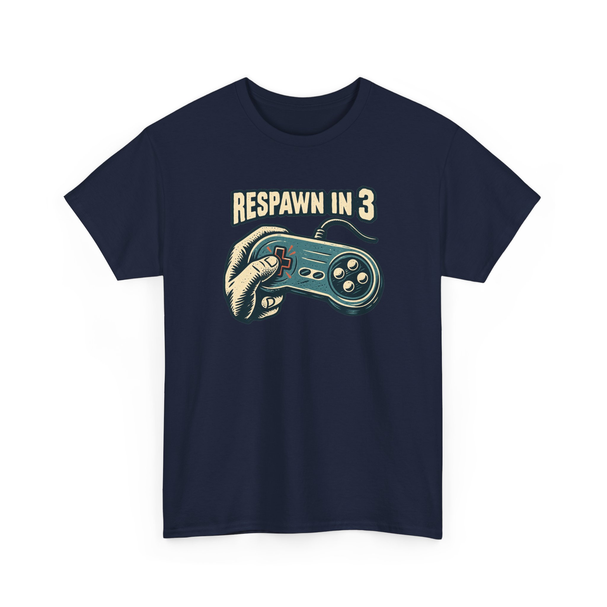 Respawn in 3 T-Shirt — Black - Image 3