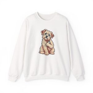 Pocket Watch Dog Sweatshirt — White