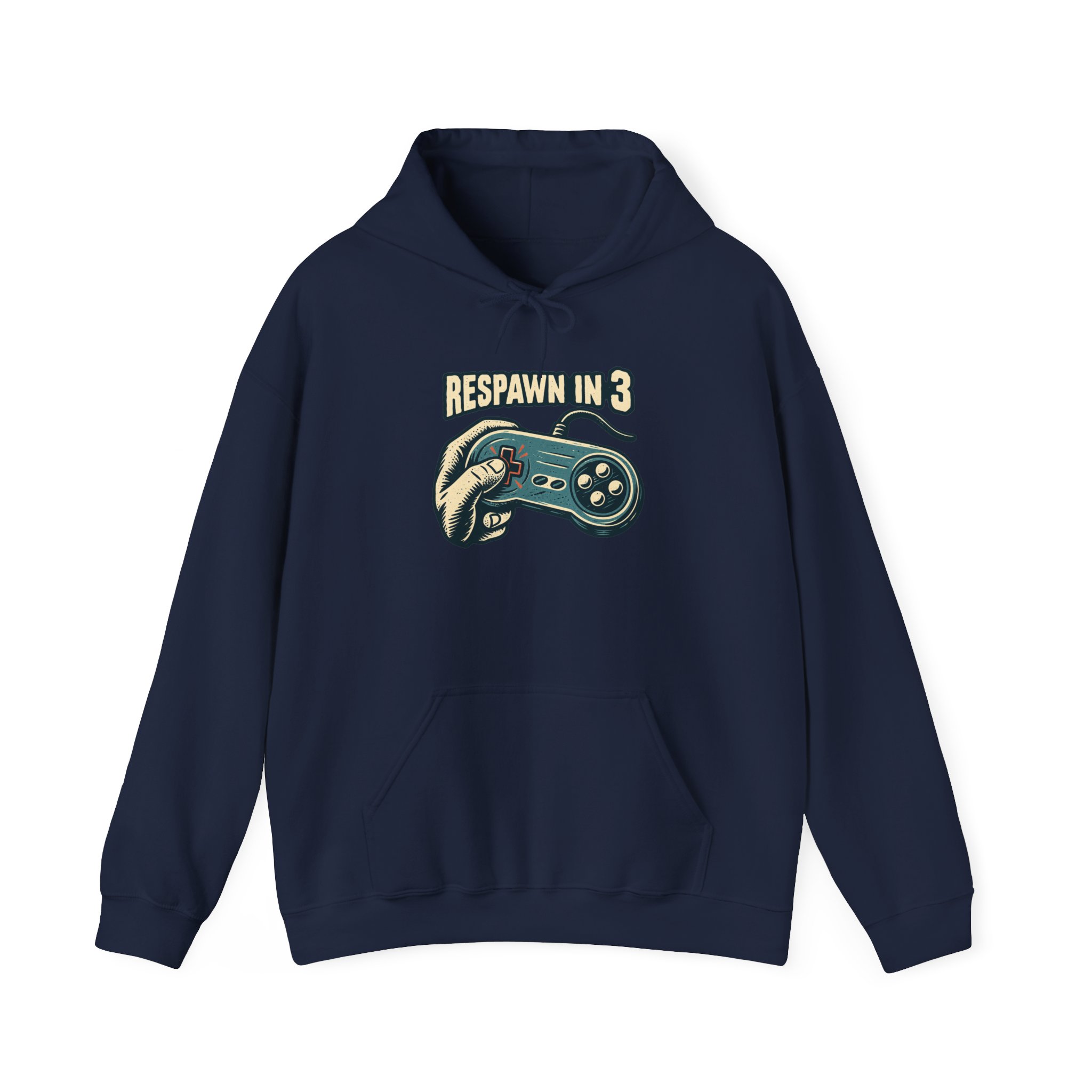 Respawn in 3 Hoodie — Black – Bild 3
