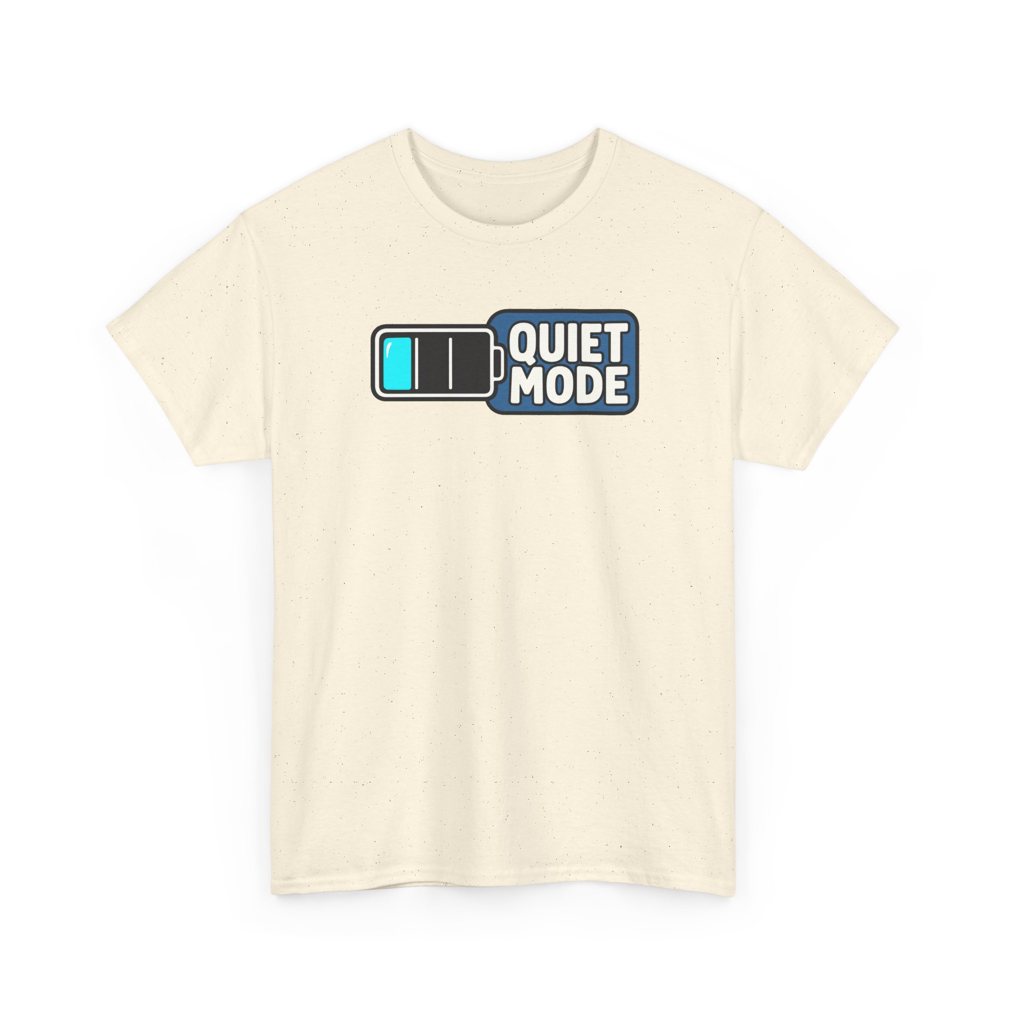 Quiet Mode T-Shirt — White – Image 3