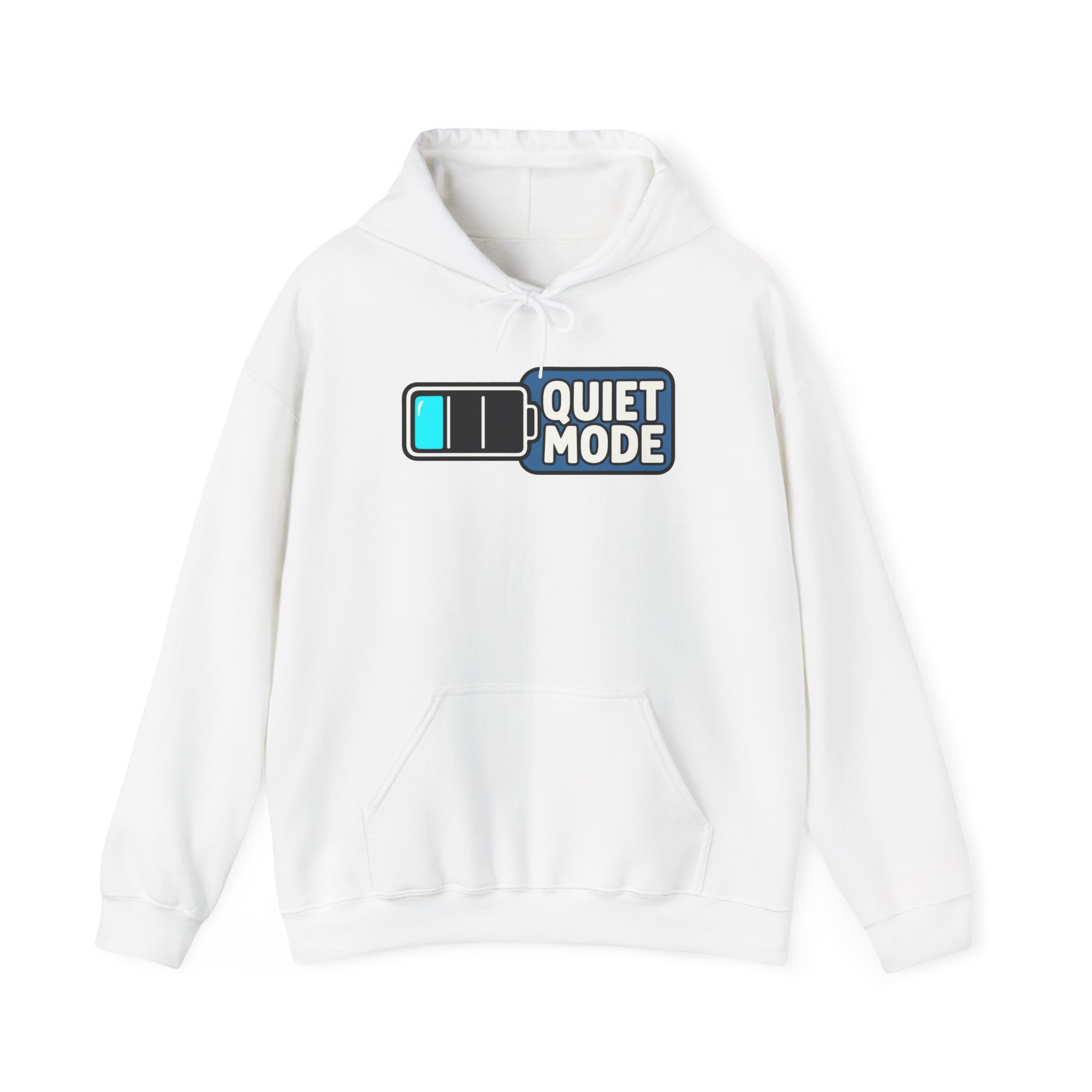 Sweat à capuche Quiet Mode — Blanc