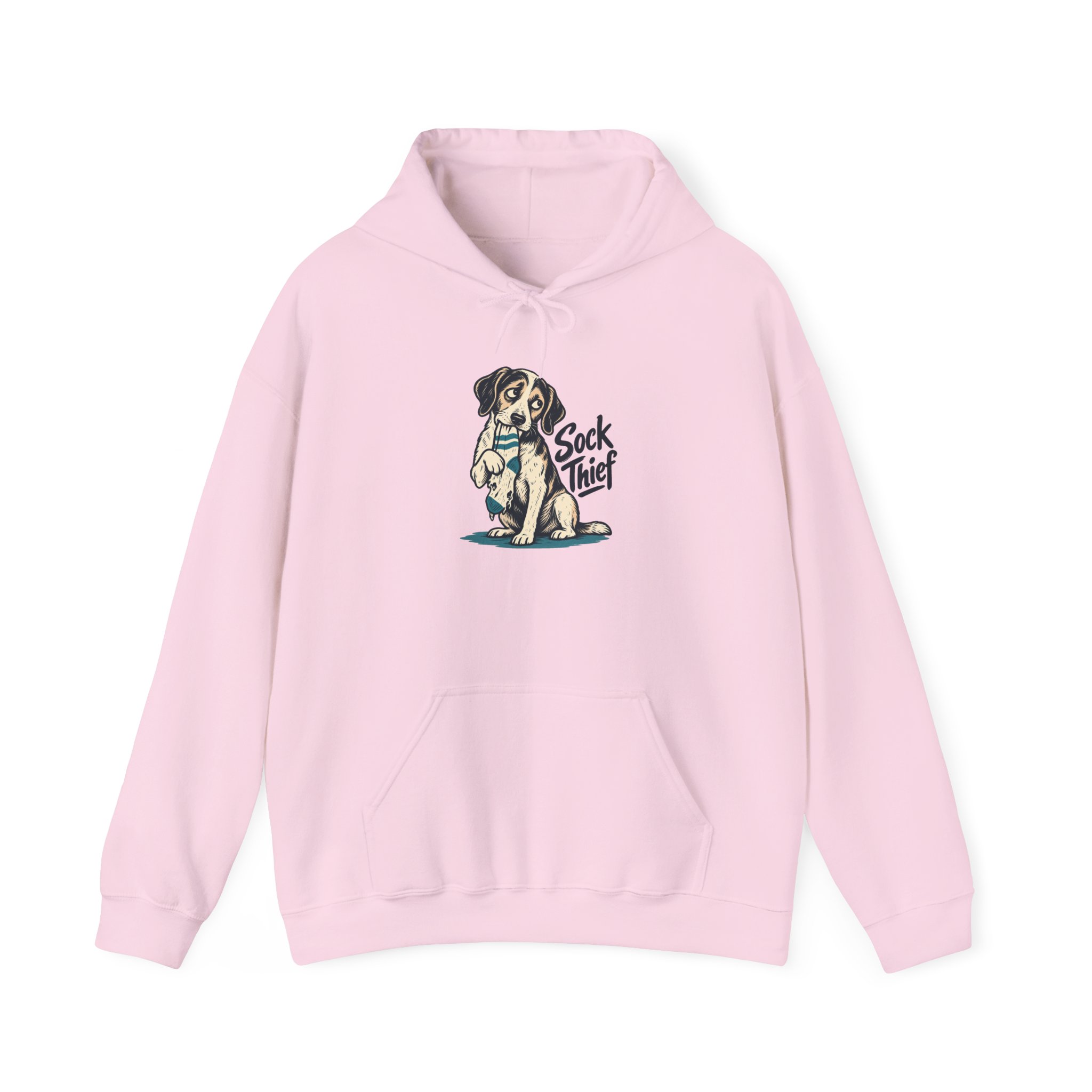 Sock Thief Hoodie — White - Image 3