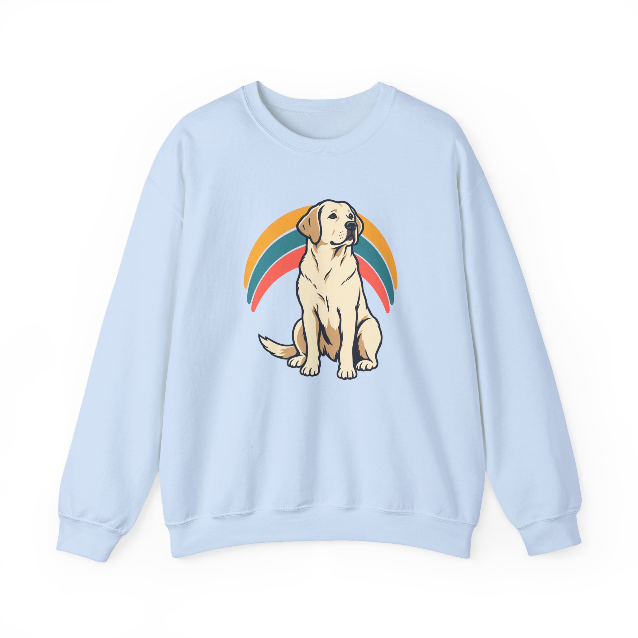 Retro Pup Halo Sweatshirt — White – Bild 2