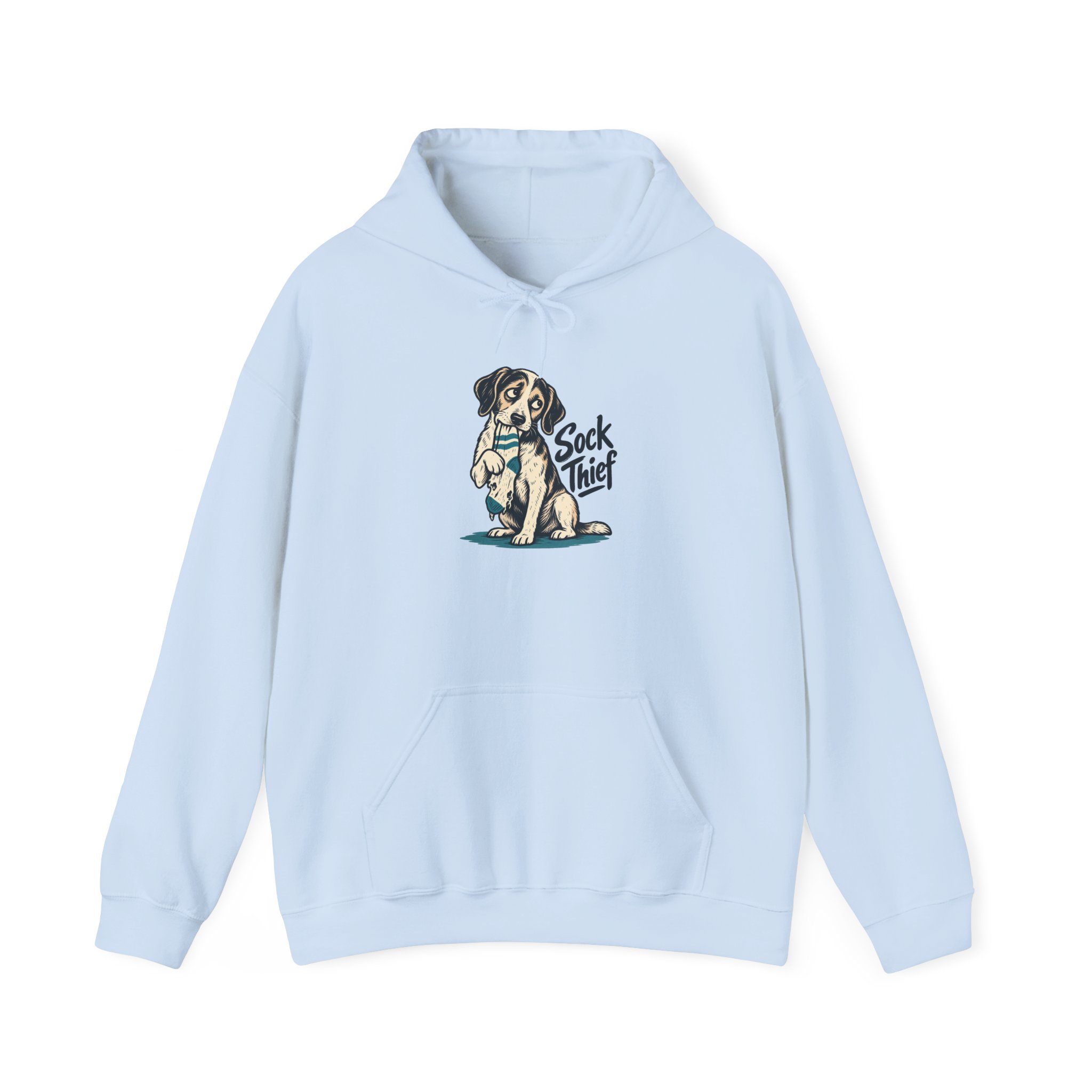 Sock Thief Hoodie — White - Image 2