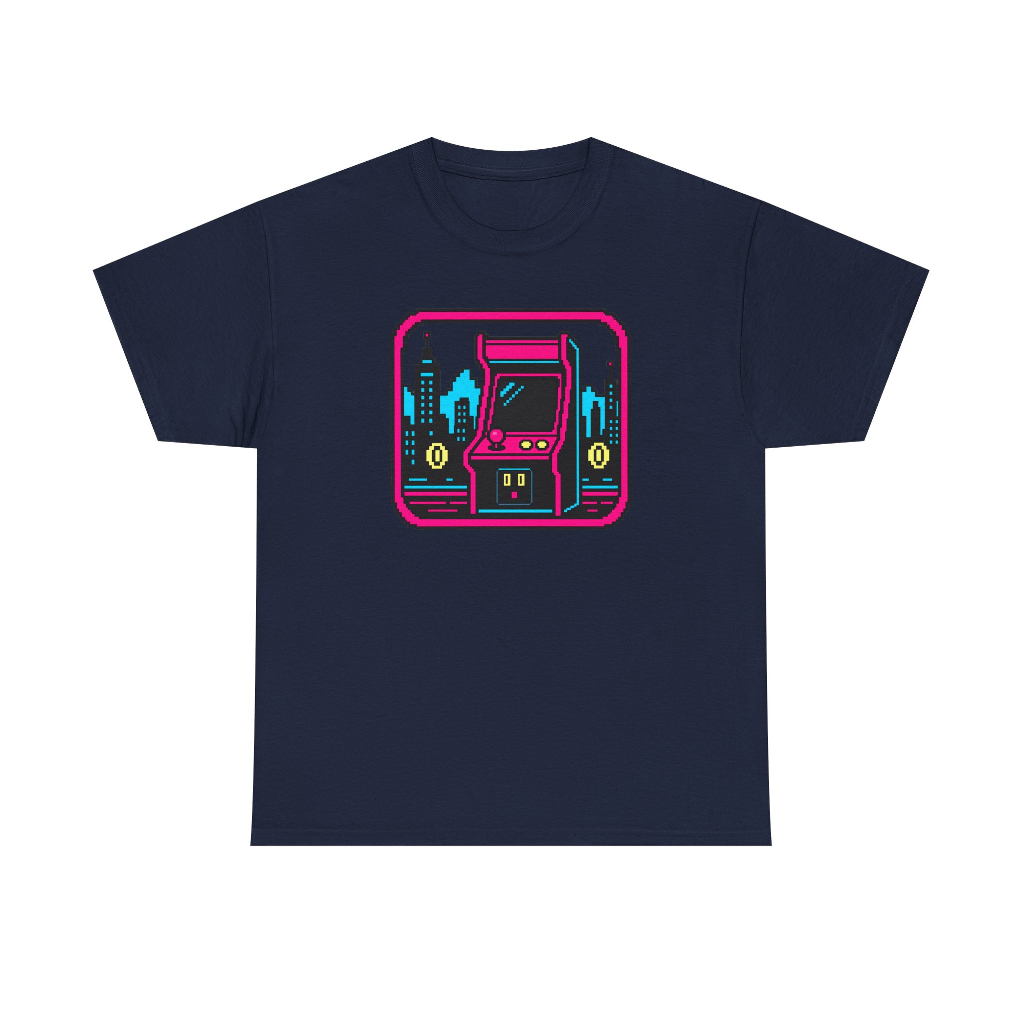 Neon Cabinet Night T-Shirt — Black – Image 3