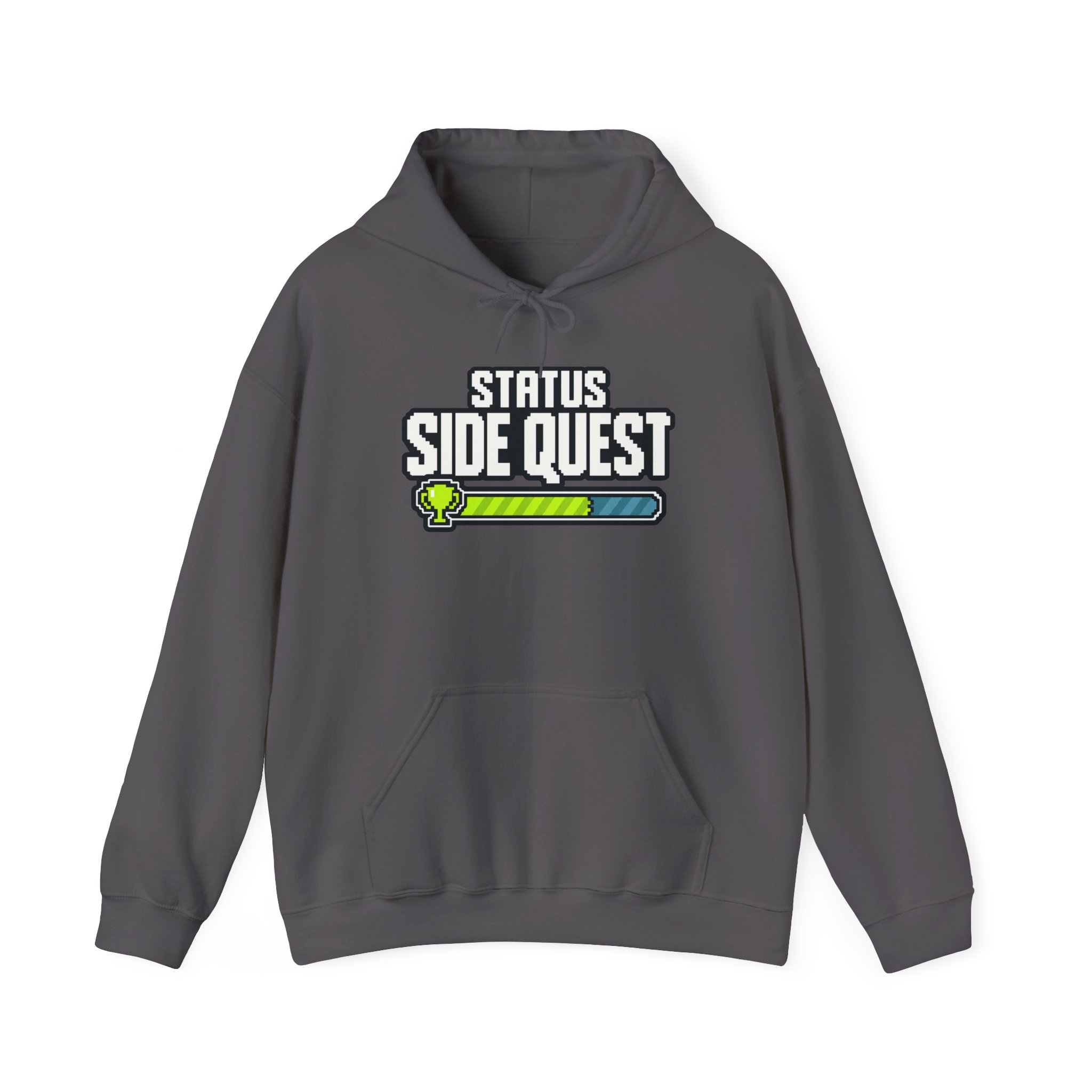 Side Quest Progress Hoodie — Black – Bild 2