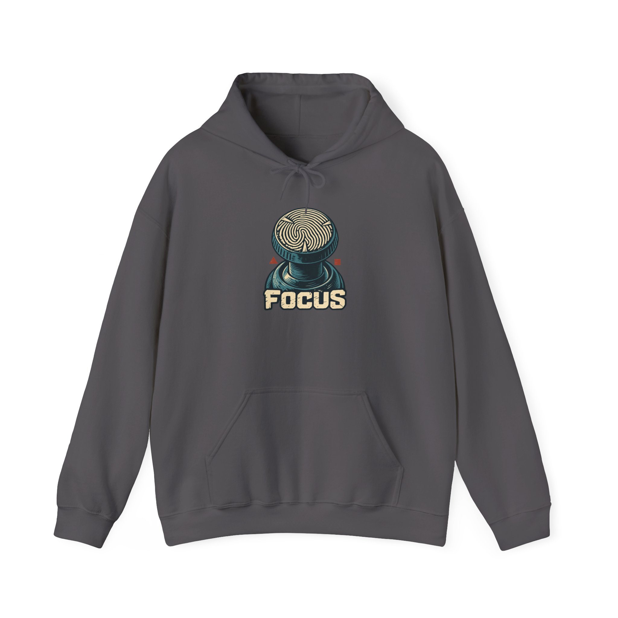 Analog Thumbprint Hoodie — Black - Image 2