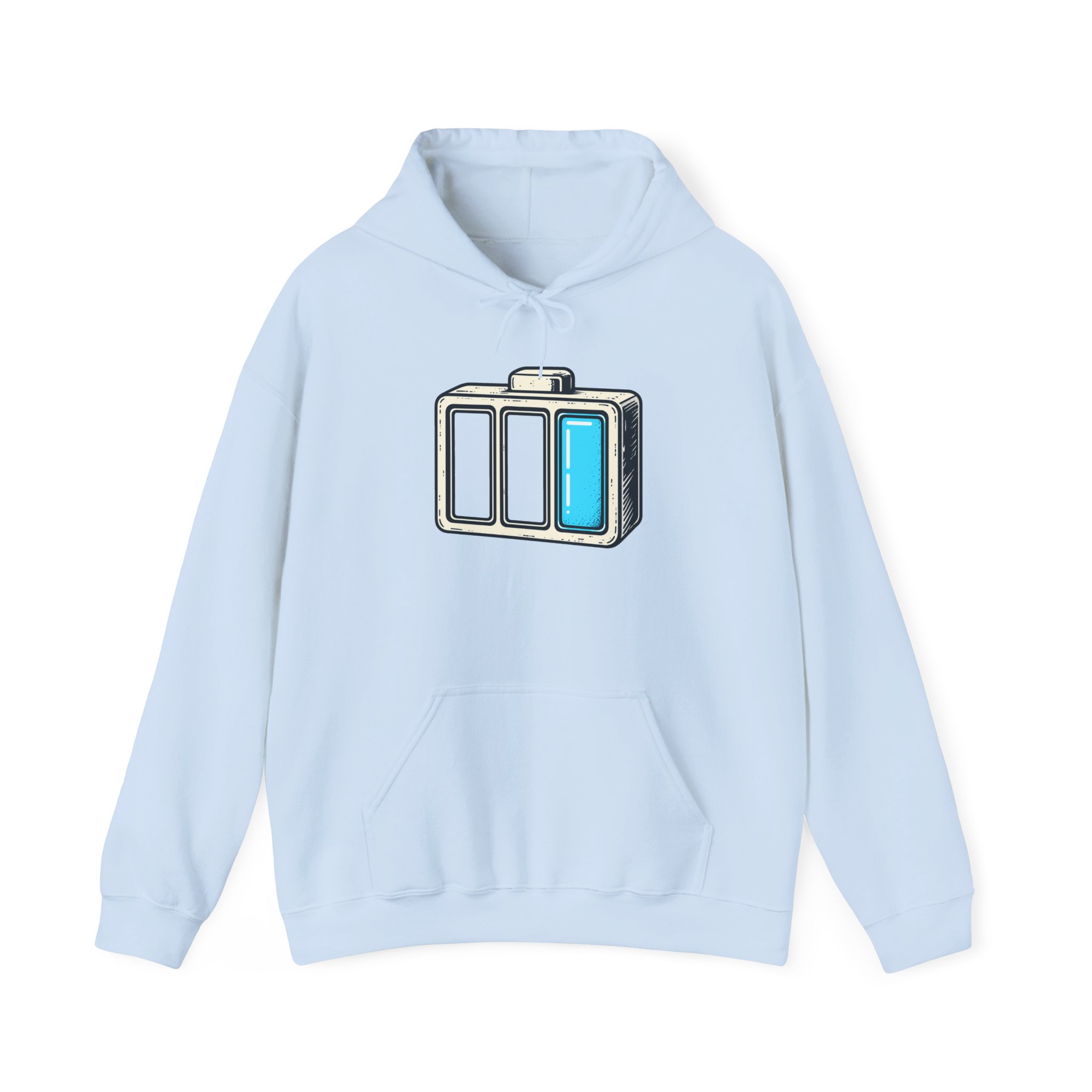 Half‑Charged Hoodie — White – Image 2