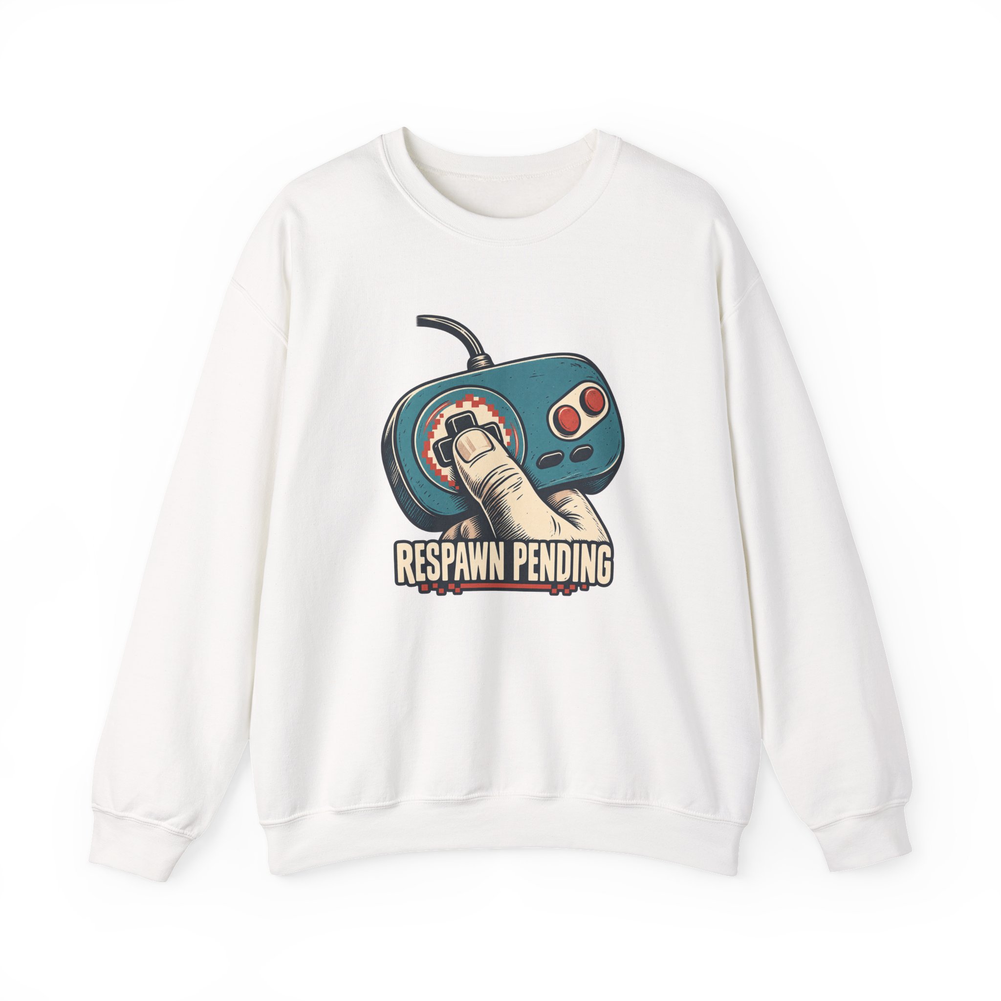 Thumbs-Up Respawn Sweatshirt — White