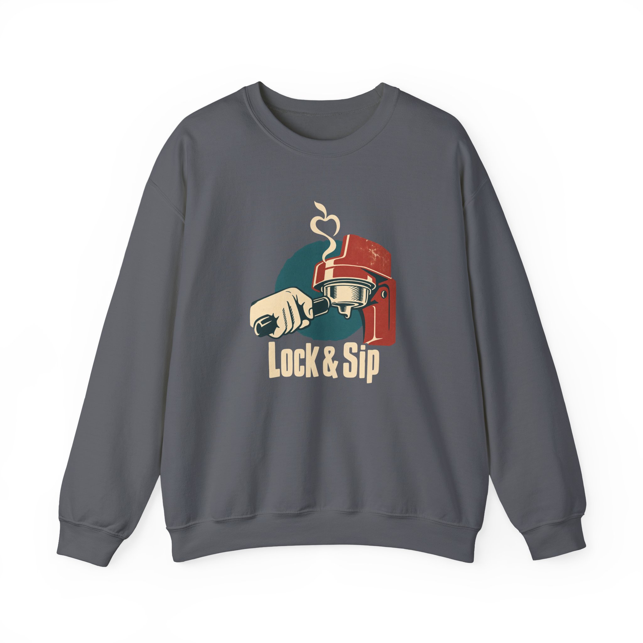 Lock & Sip Sweatshirt — Black - Image 2