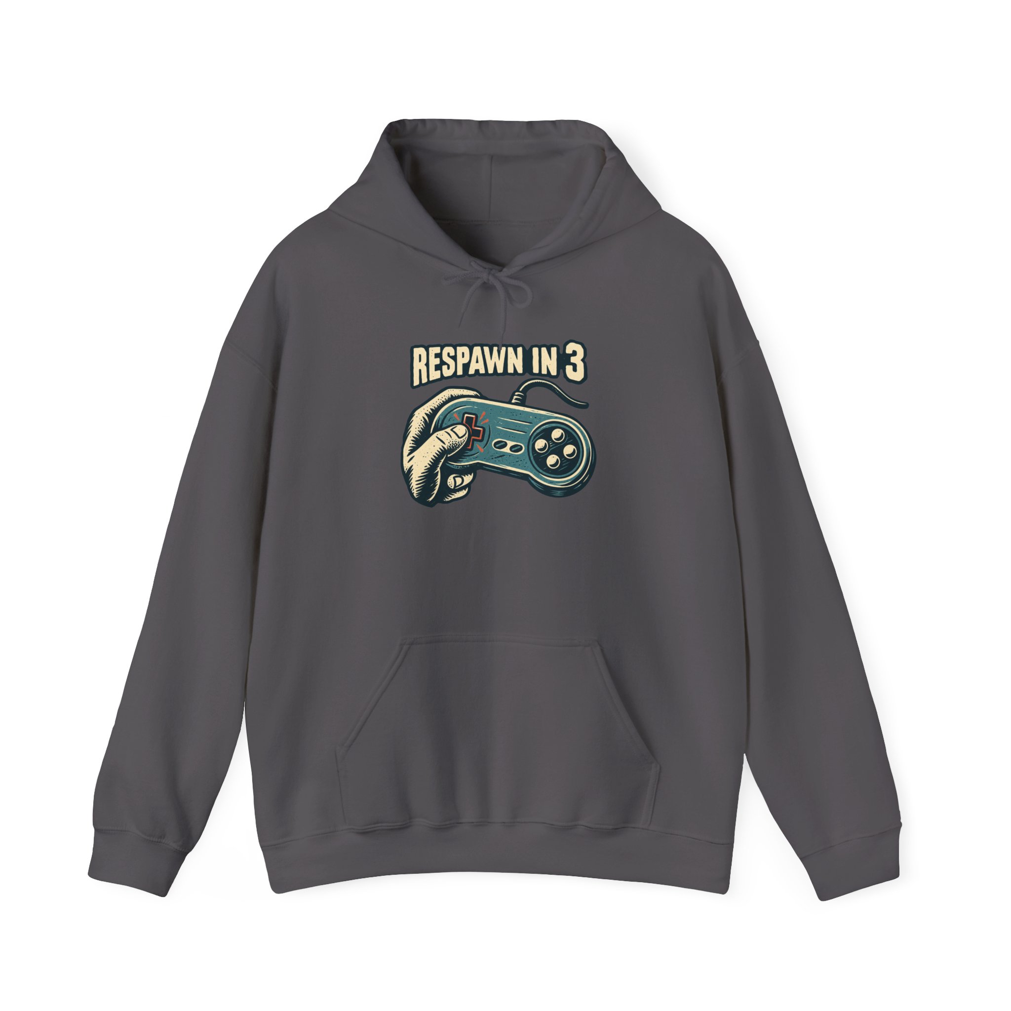 Respawn in 3 Hoodie — Black – Bild 2