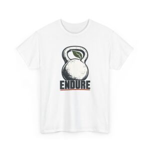 Endure Kettlebell Emblem T-Shirt — Weiß
