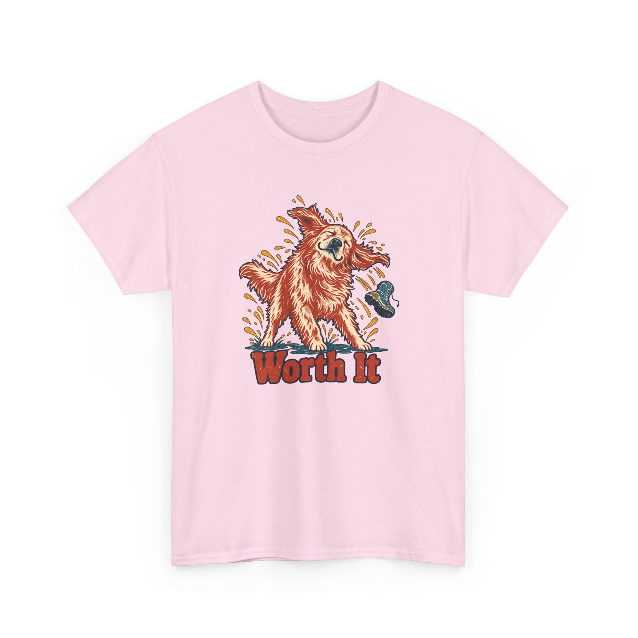 Wet Shake, Mud Boot T-Shirt — White - Image 2