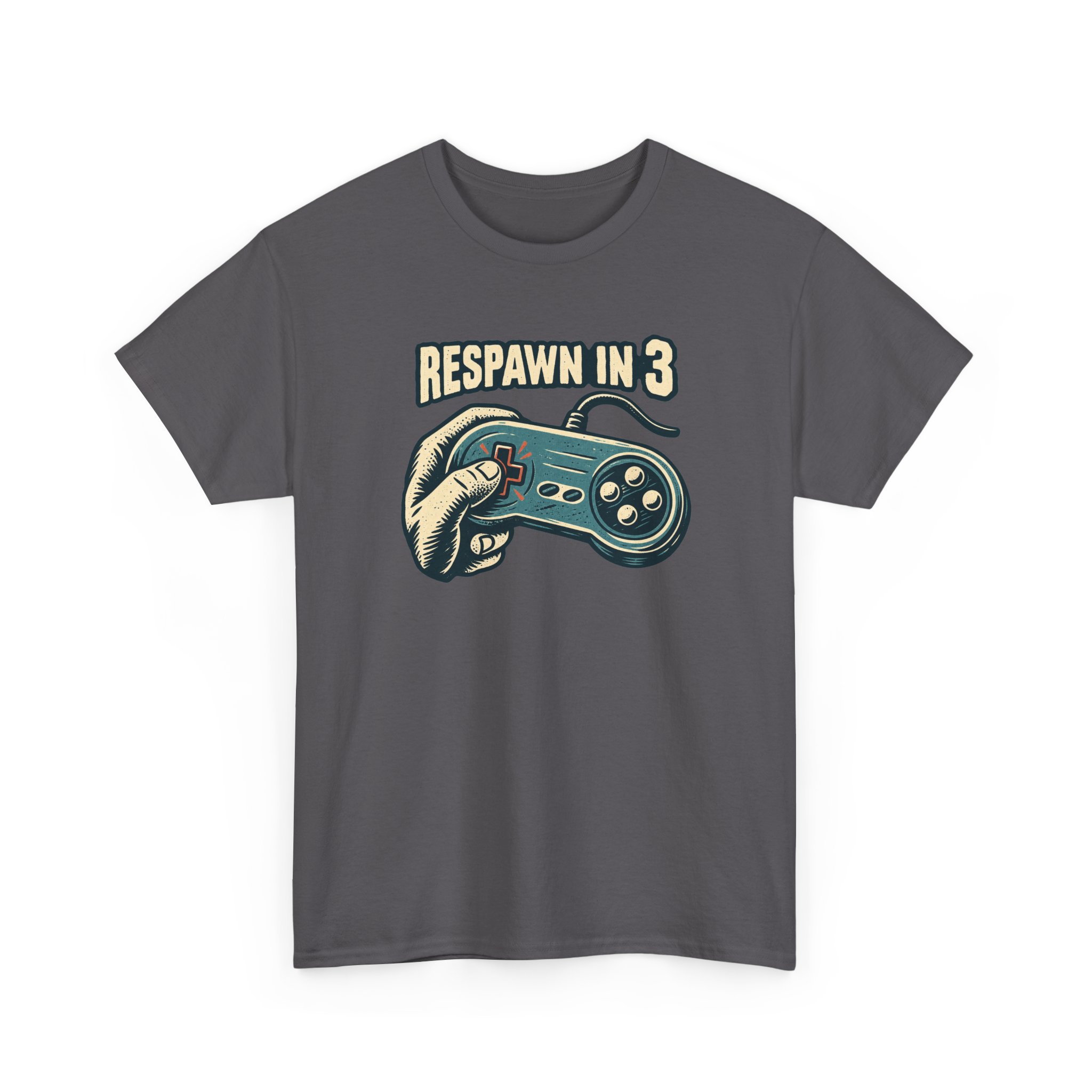 Respawn in 3 T-Shirt — Black - Image 2