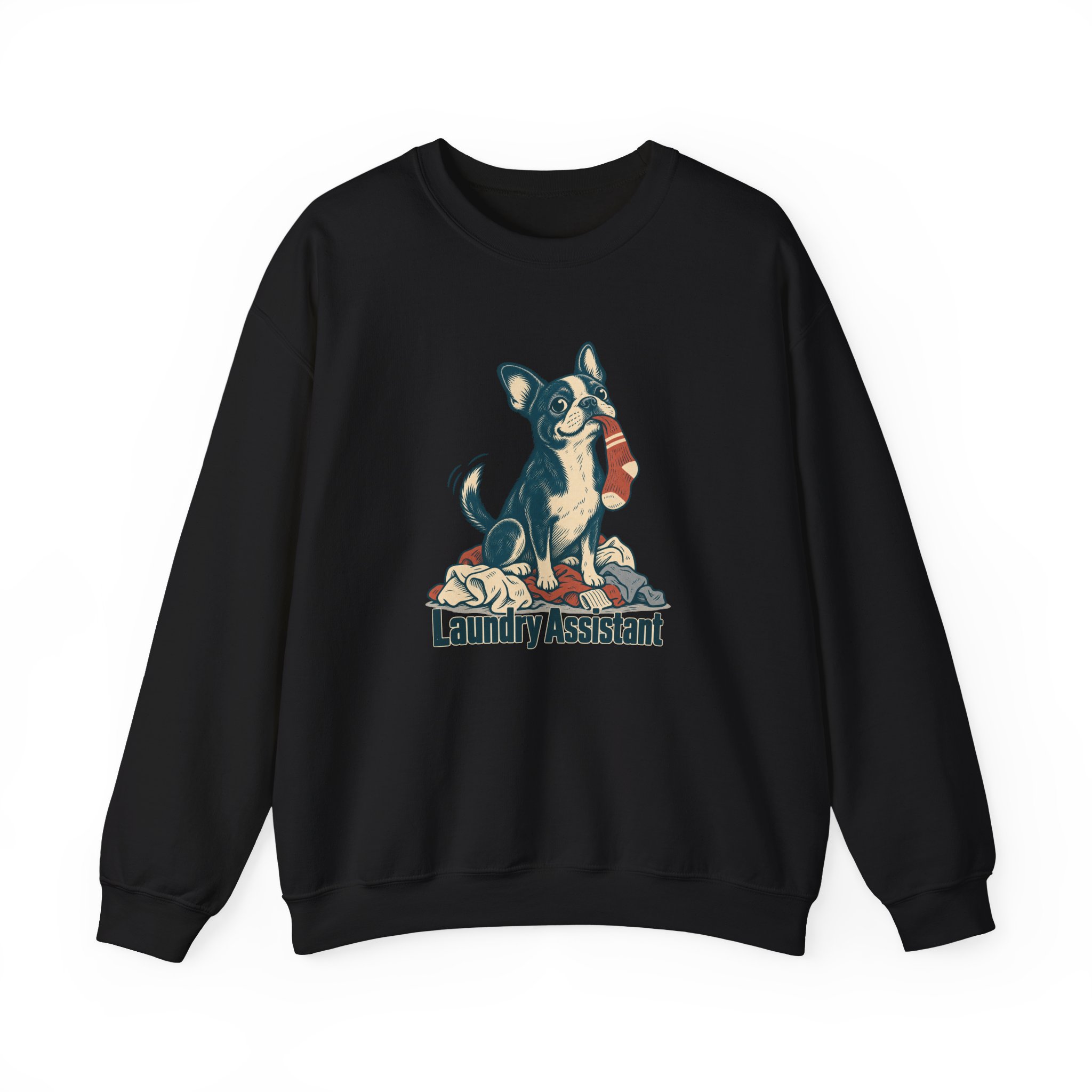 Laundry Assistant Sweatshirt — Schwarz