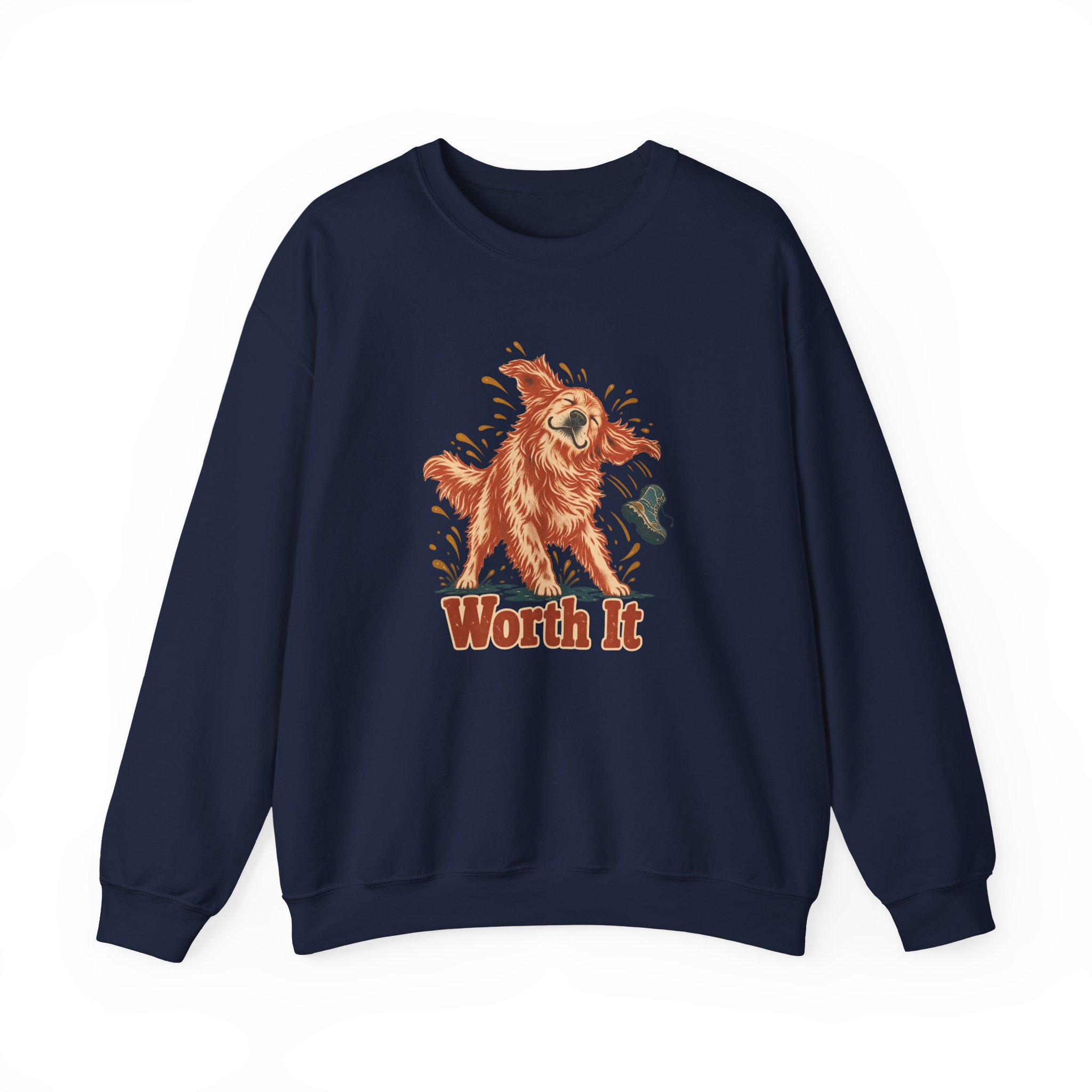 Wet Shake, Mud Boot Sweatshirt — Black - Image 3