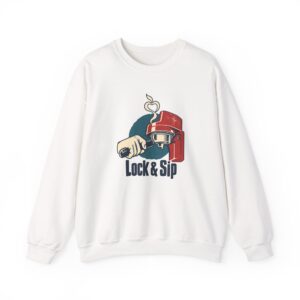 Lock & Sip Sweatshirt — White
