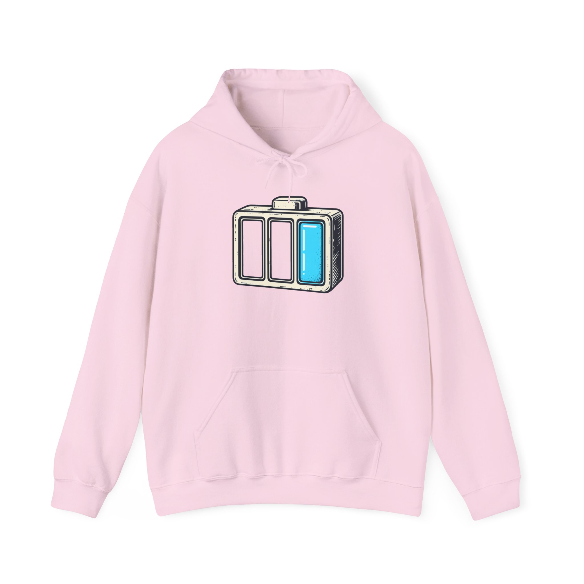 Half‑Charged Hoodie — White – Image 3