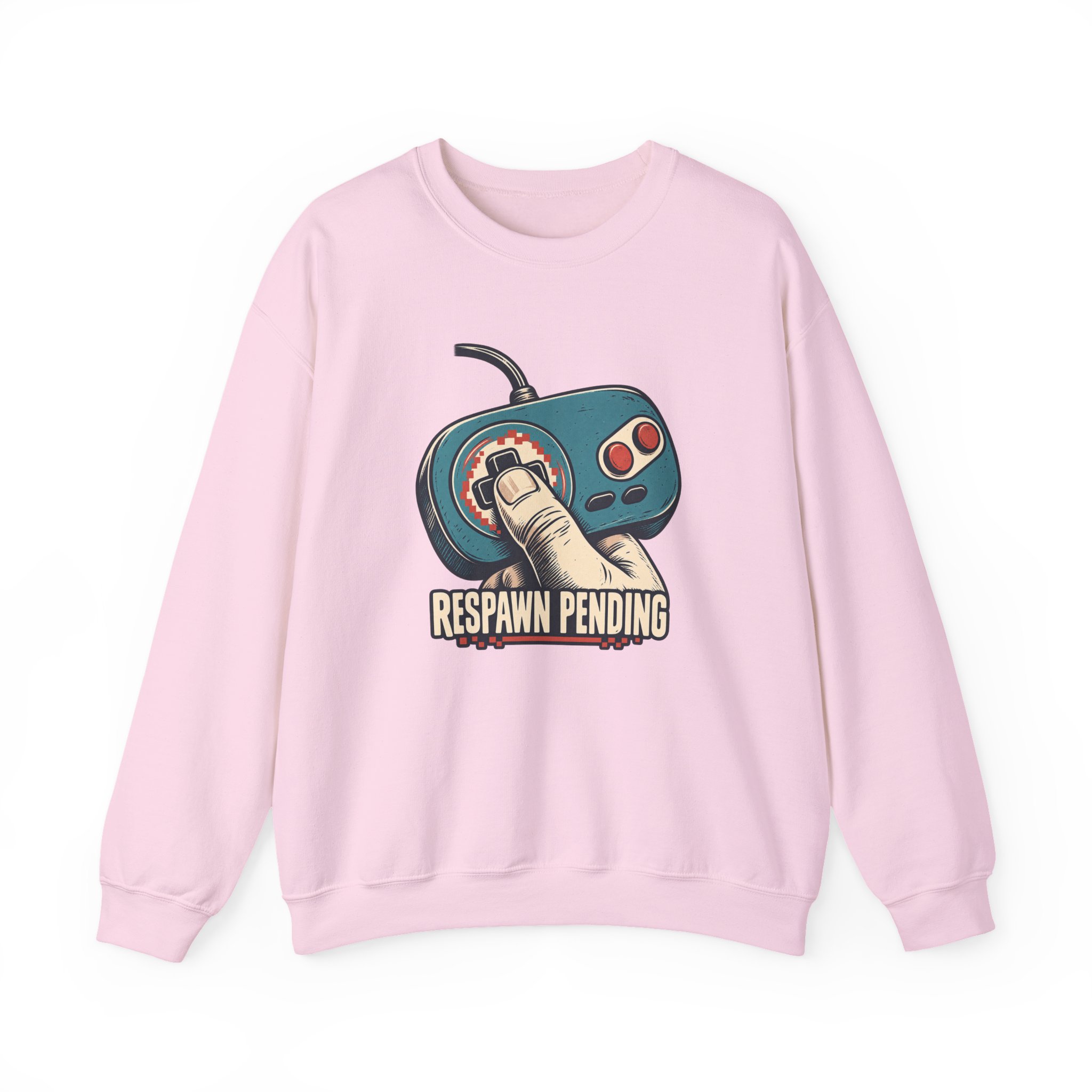 Thumbs-Up Respawn Sweatshirt — White - Image 3